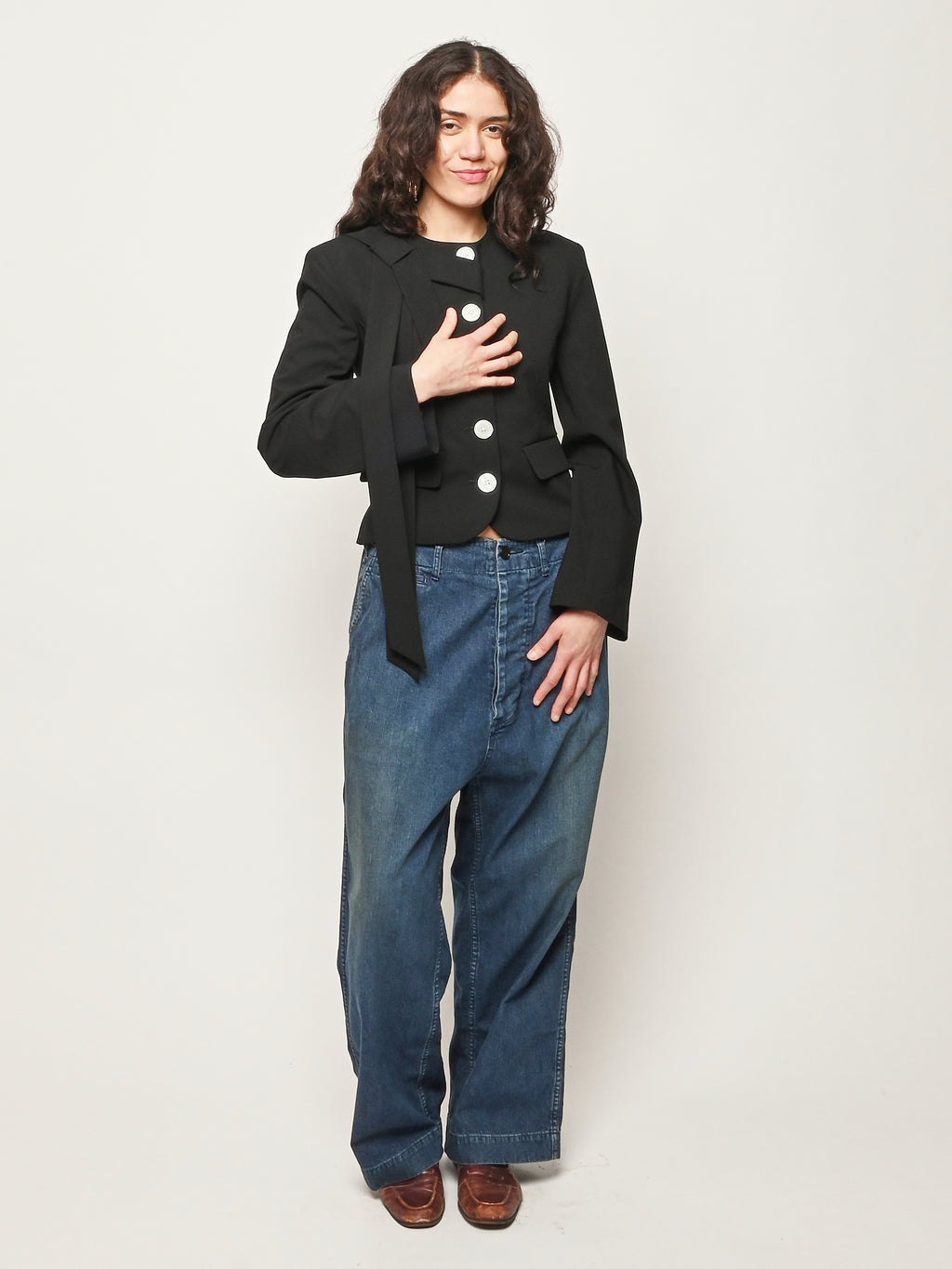 Chimala - Indigo US Navy Denim Trousers – Frances May