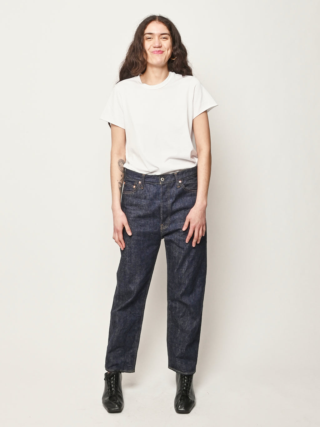 Chimala - Rinse Selvedge Denim Wide Tapered Cut – Frances May