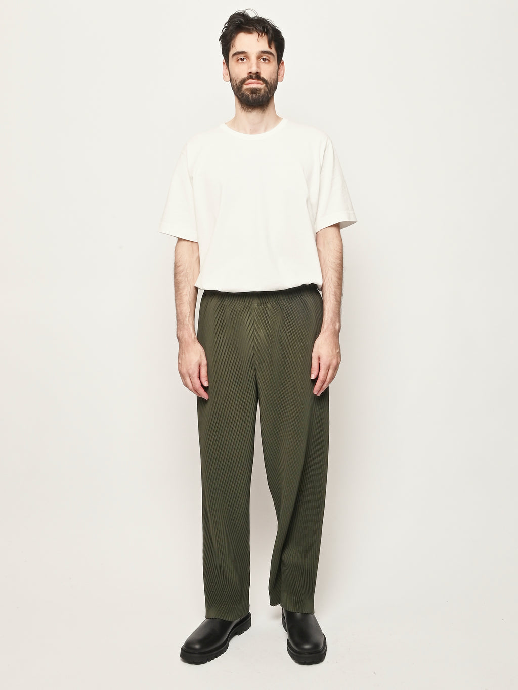 Homme Plisse Issey Miyake - Dim Green Slash Pant – Frances May