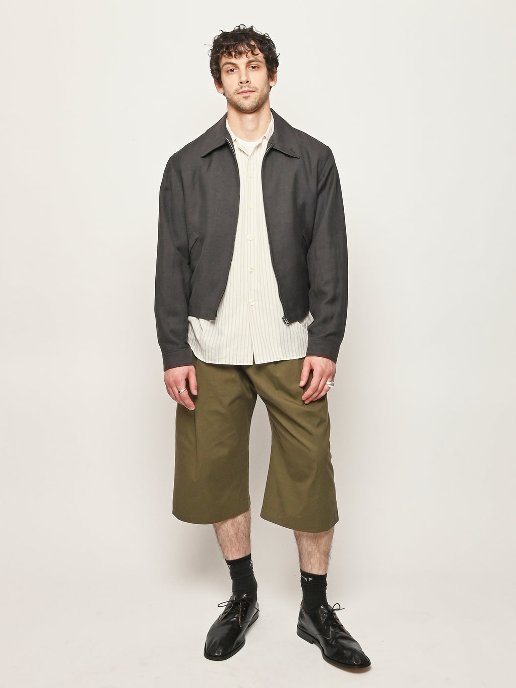 LEMAIRE - Ash Black Short Blouson – Frances May