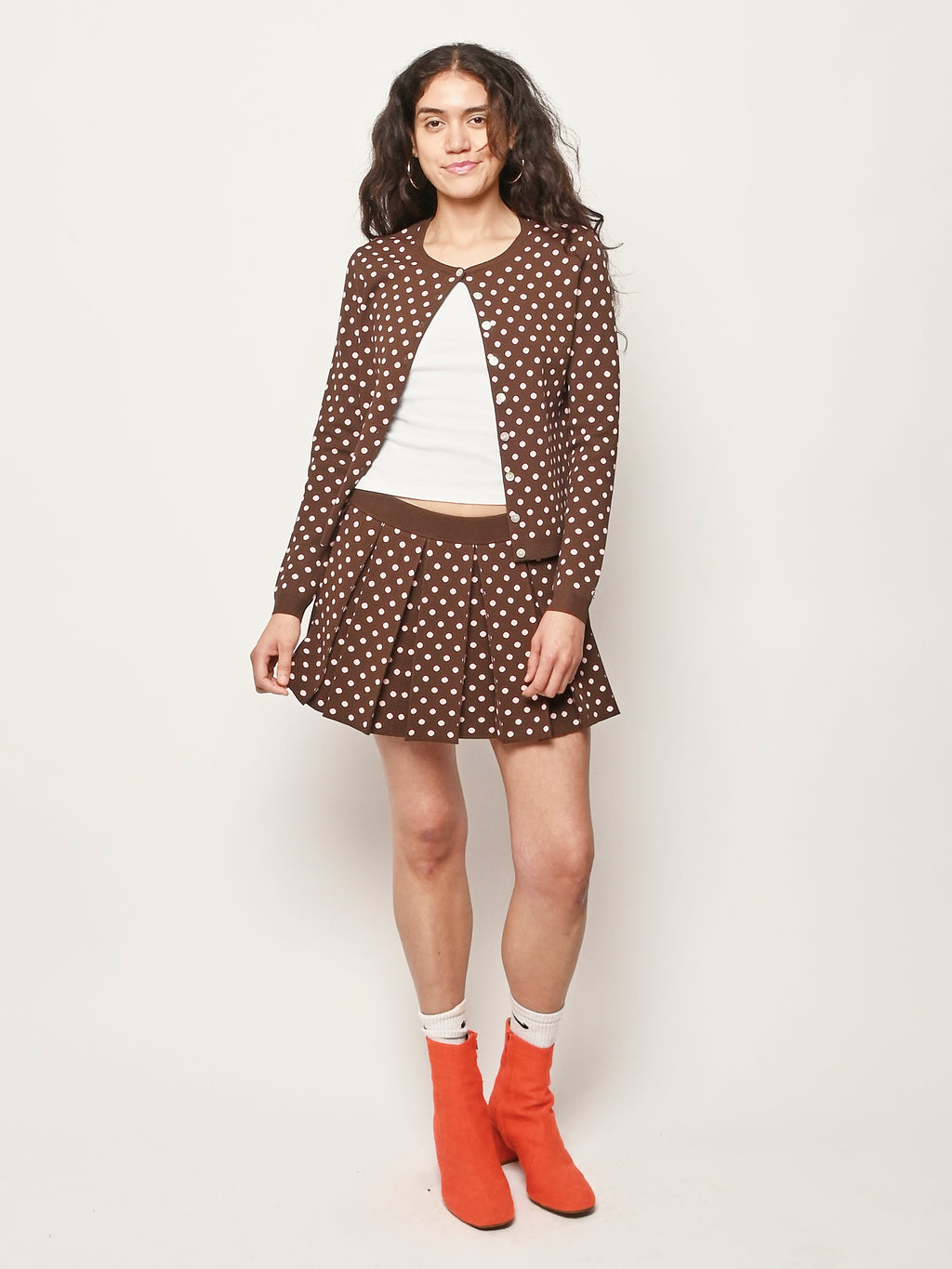 Sandy Liang - Brown Multi Fable Cardigan – Frances May