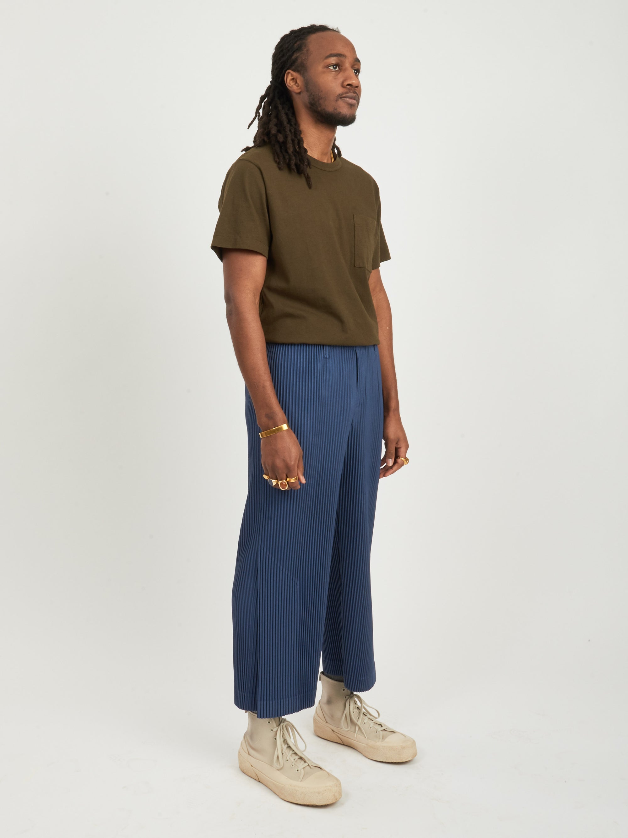 Stormy Blue Color Block Pant