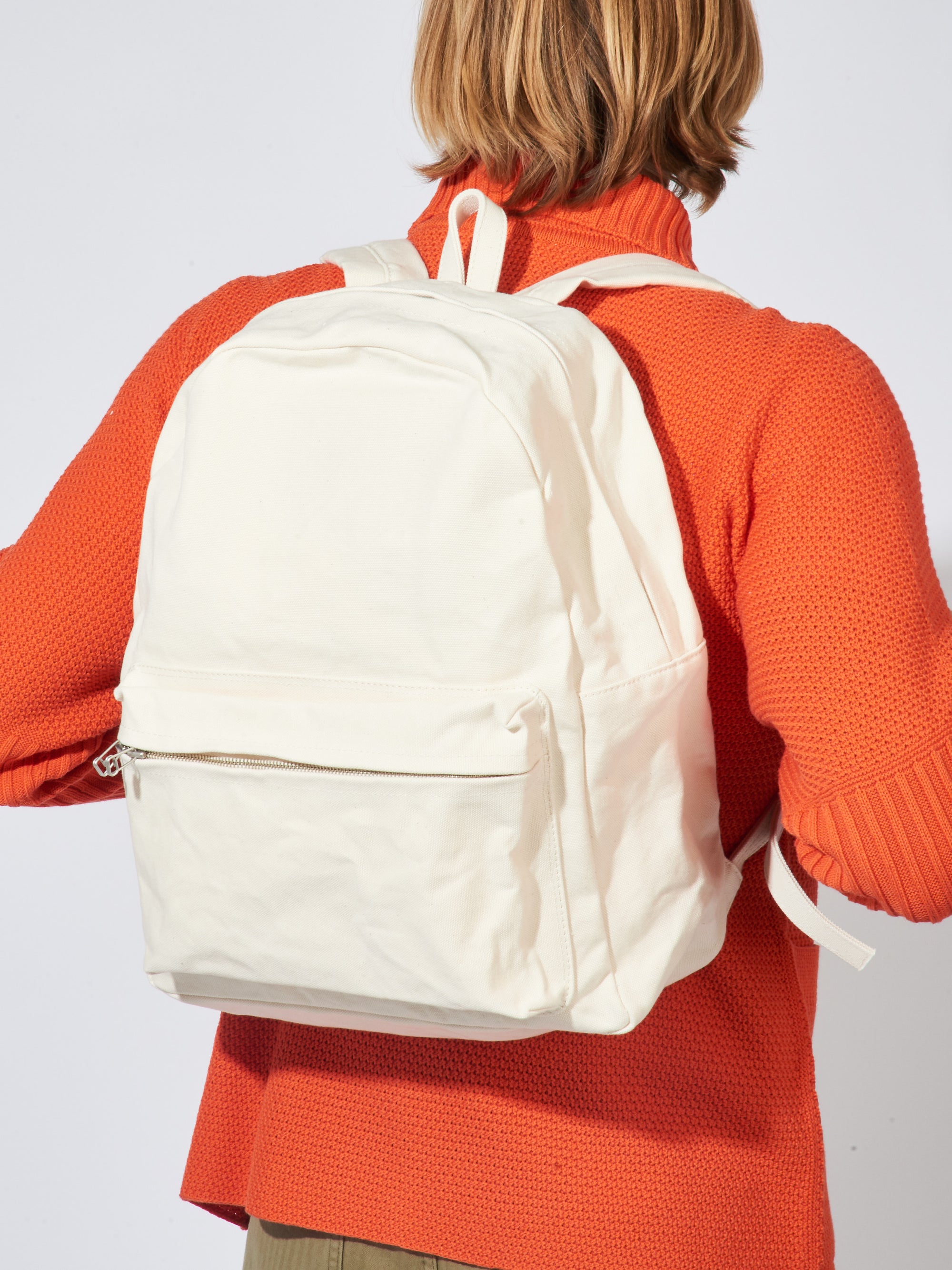 Amiacalva Medium White Washed Canvas Backpack – Frances May