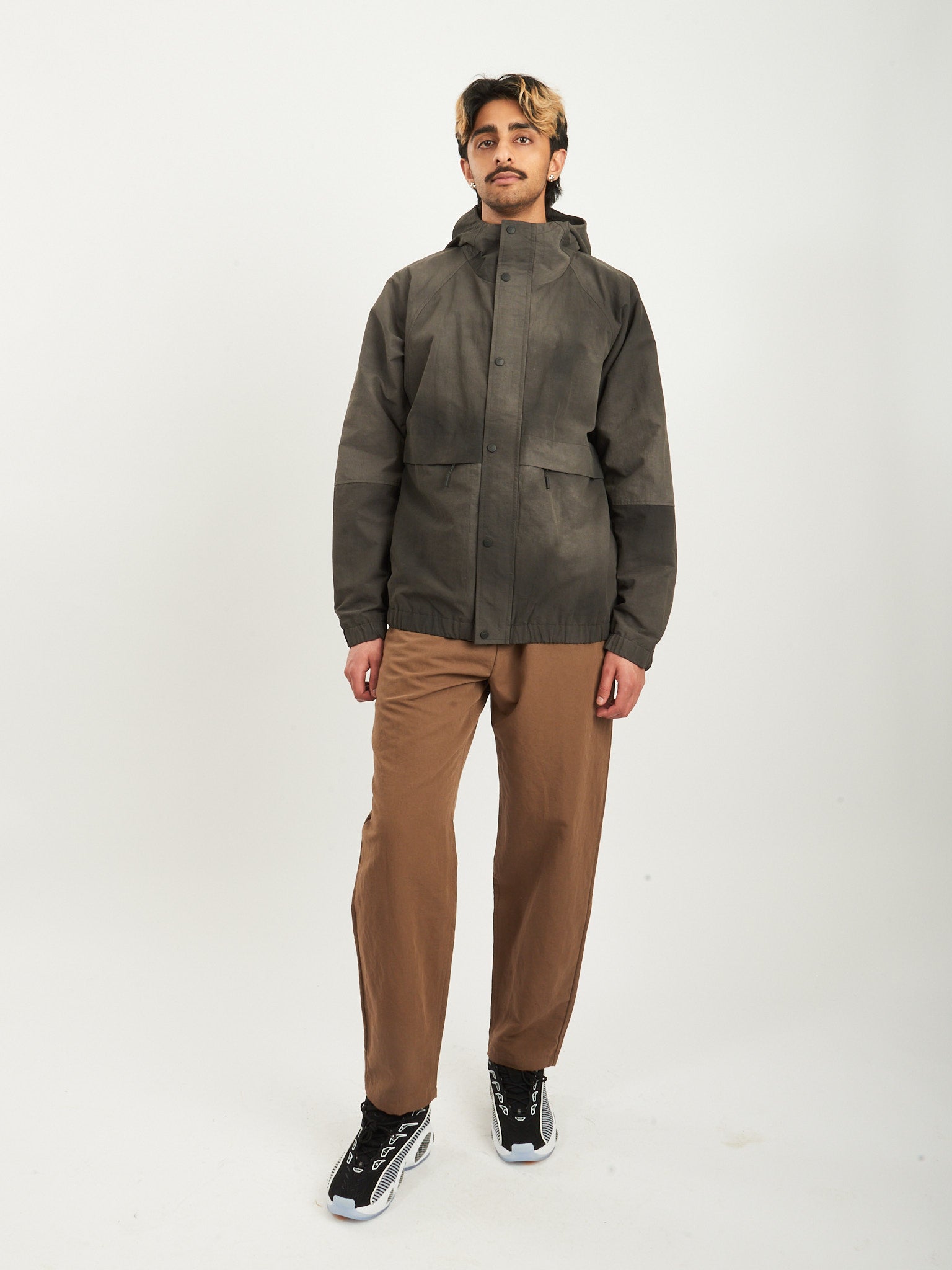 Norse Projects - Black Herluf Wave Dye Nylon Windbreaker – Frances May