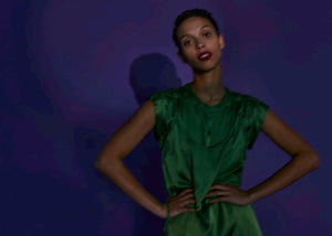 raquel allegra green dress Raquel Allegra Silk Ice Blue and Jade Normandie Maxi Dress Etc