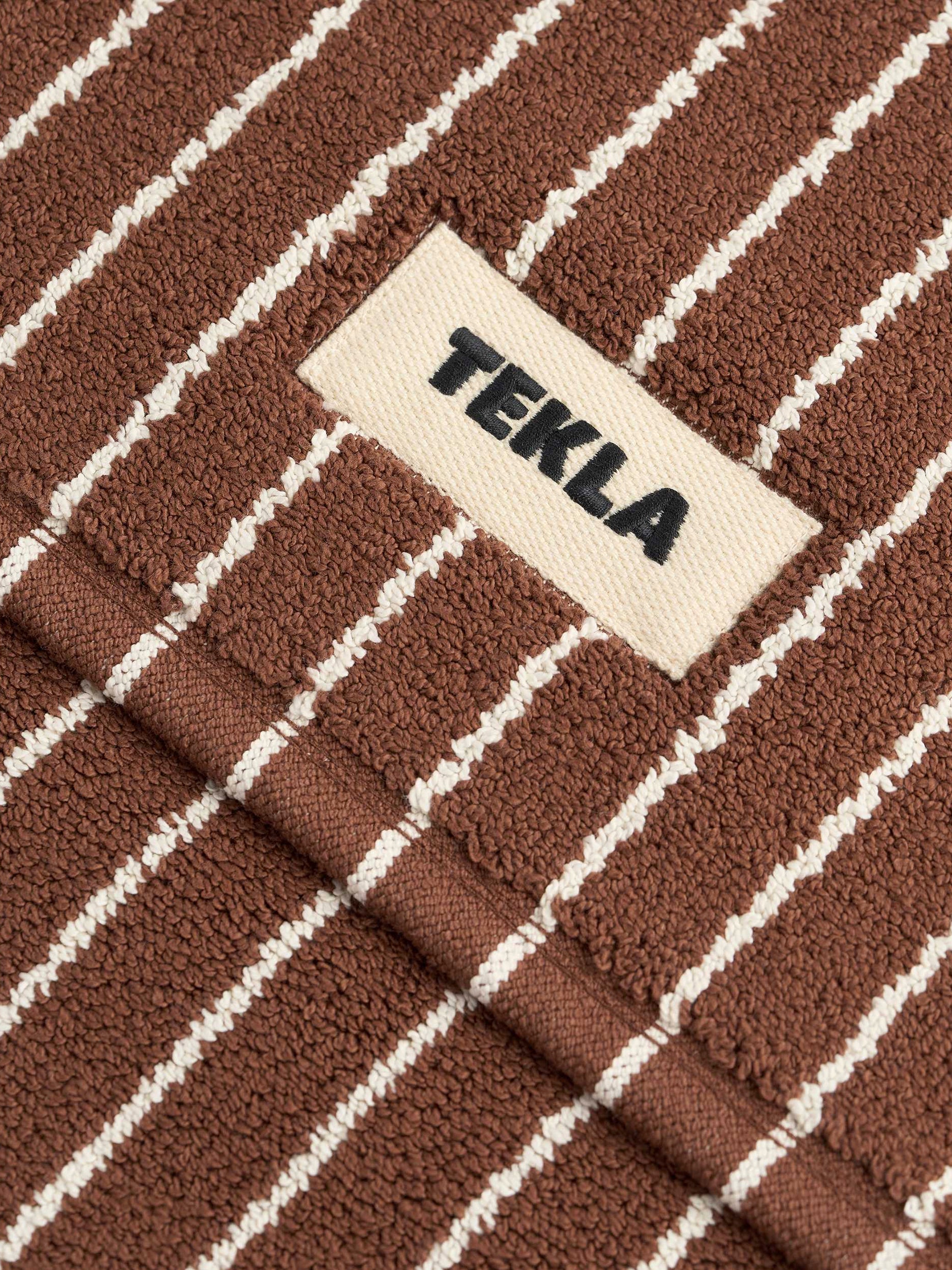 Tekla - Rust Stripes Bath Mat – Frances May
