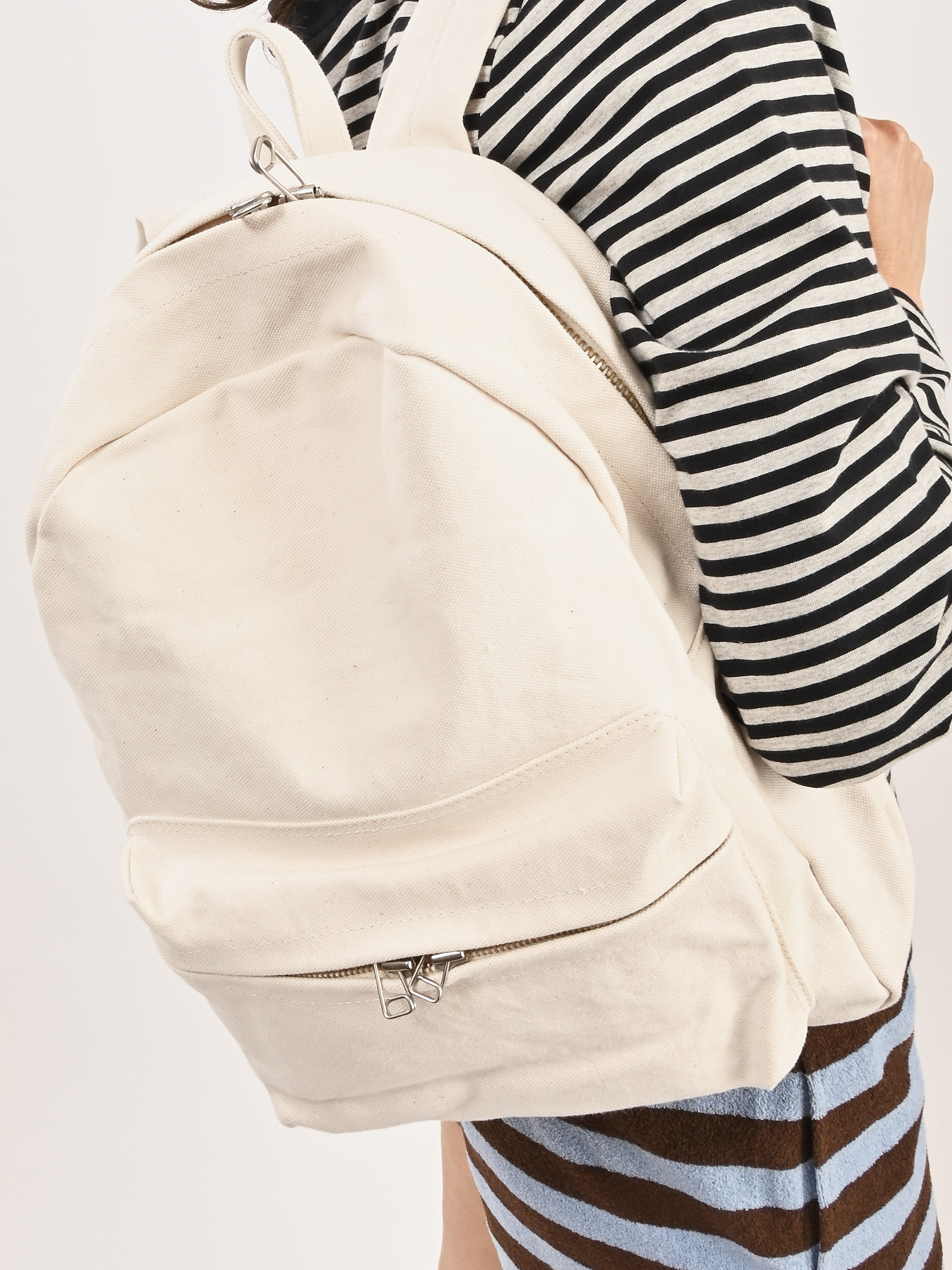 Amiacalva - White Washed Canvas Backpack – Frances May