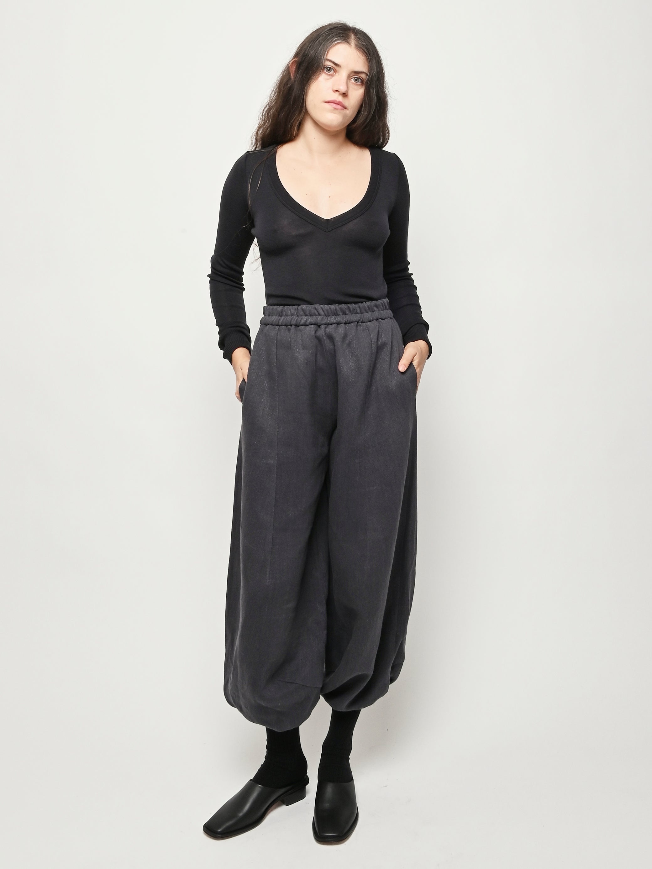 Anntian - Used Black Stonewashed Pump Pant – Frances May