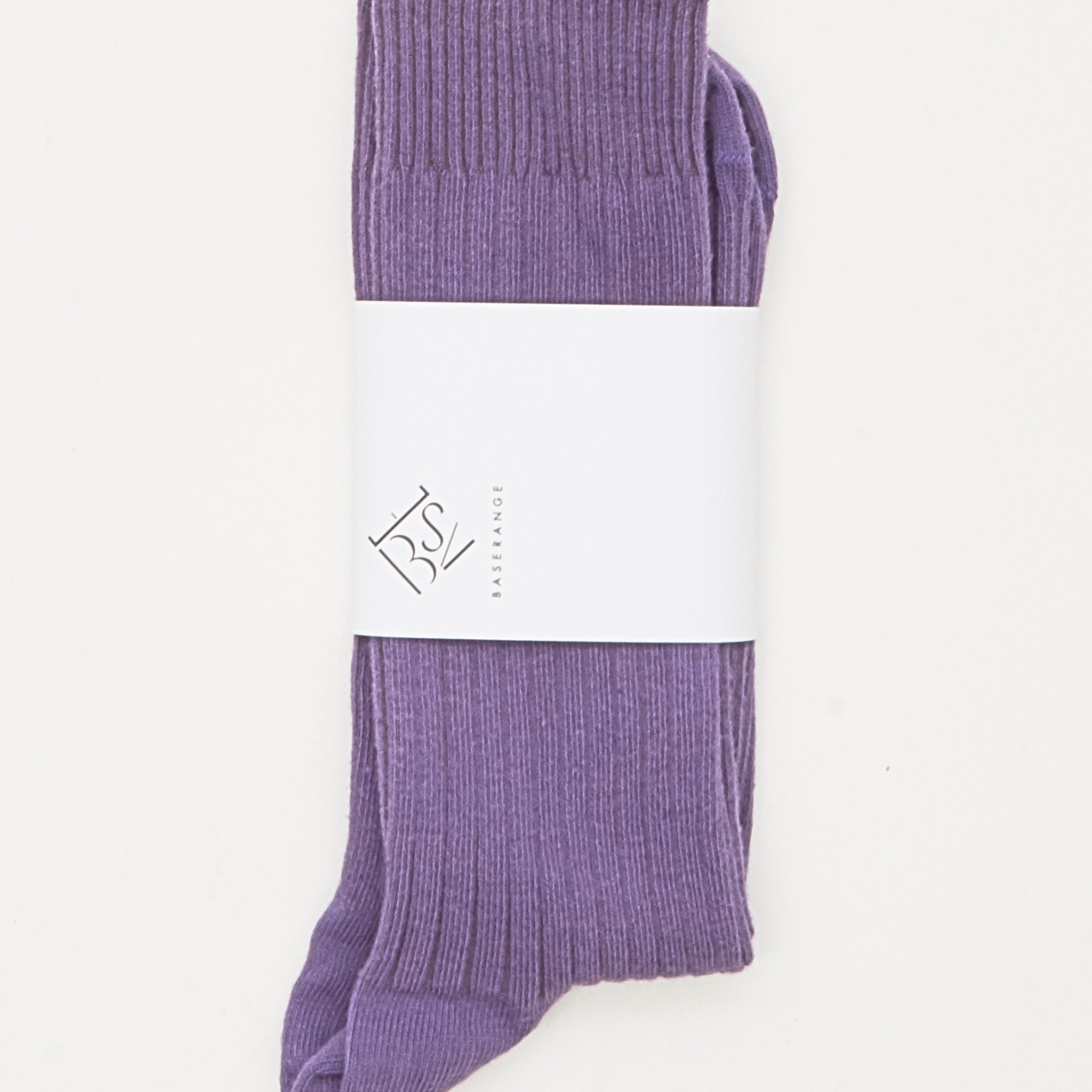 Baserange Rib Overankle Socks in Vie Pink