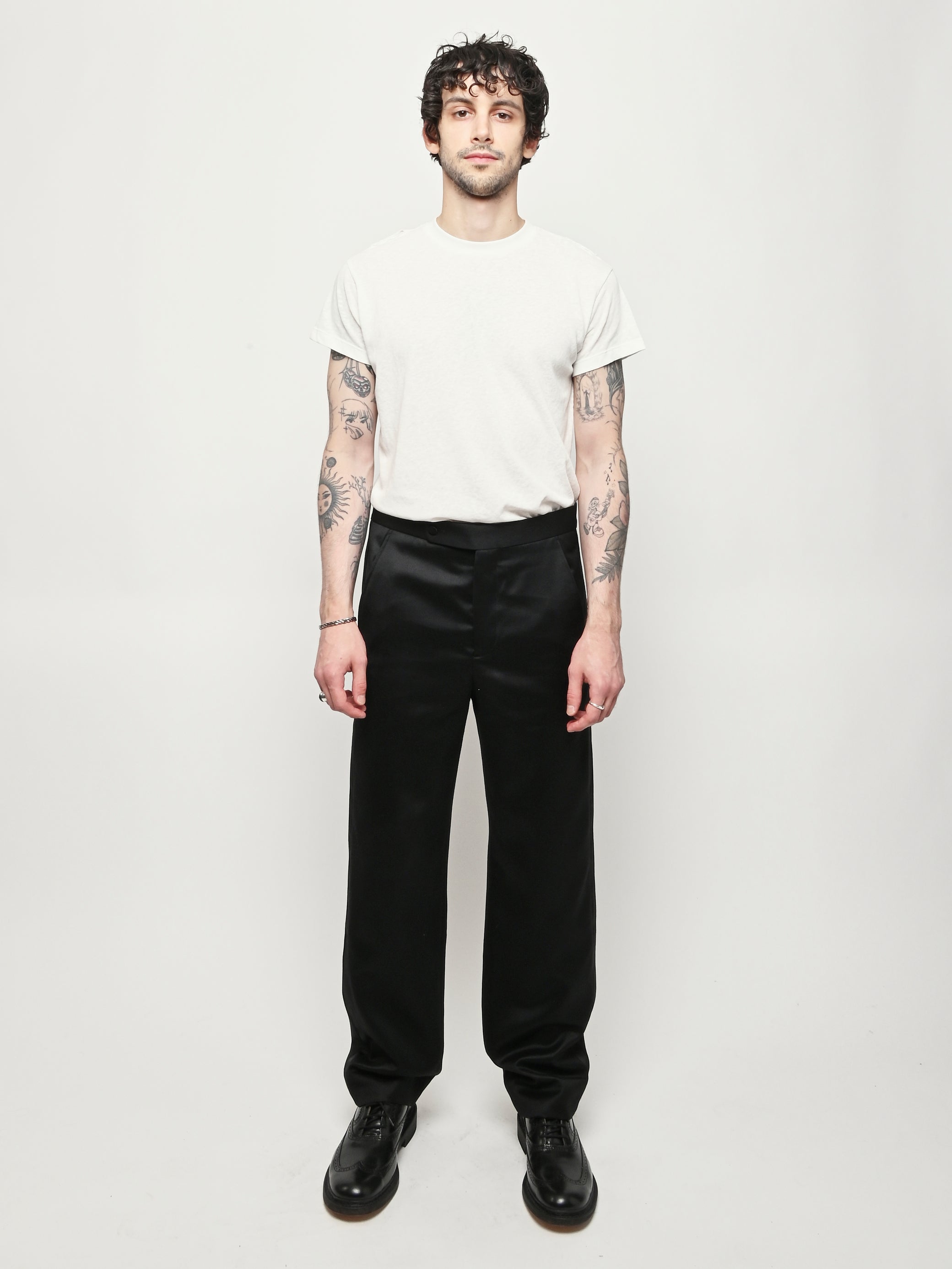 BODE ボーディ　刺繍　スラックス　パンツ　rier dries Bode - Baratha Side Buckle Tuxedo Trouser – Frances May