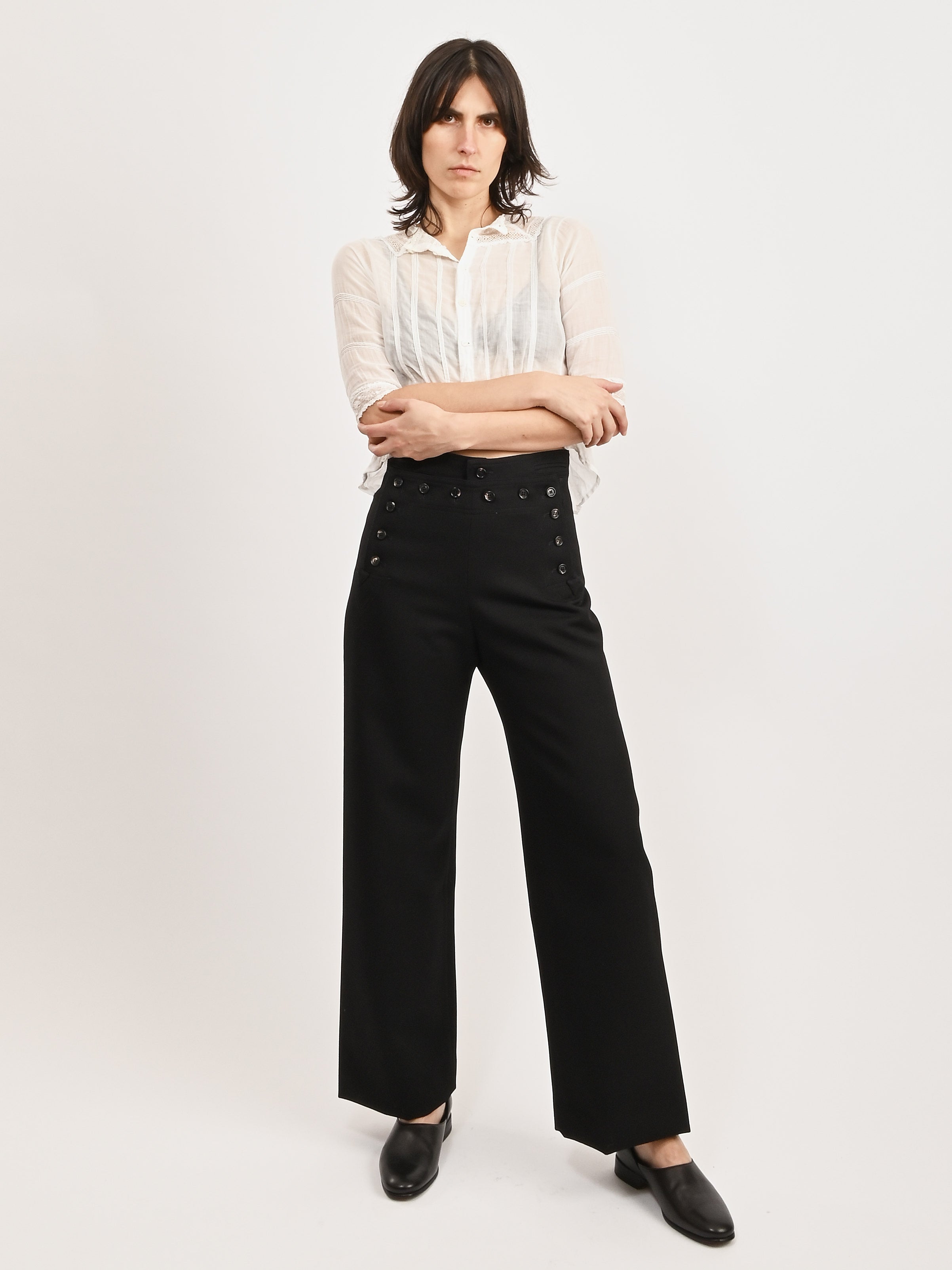 Bode - Black Riding Twill Sailor Trouser – Frances May
