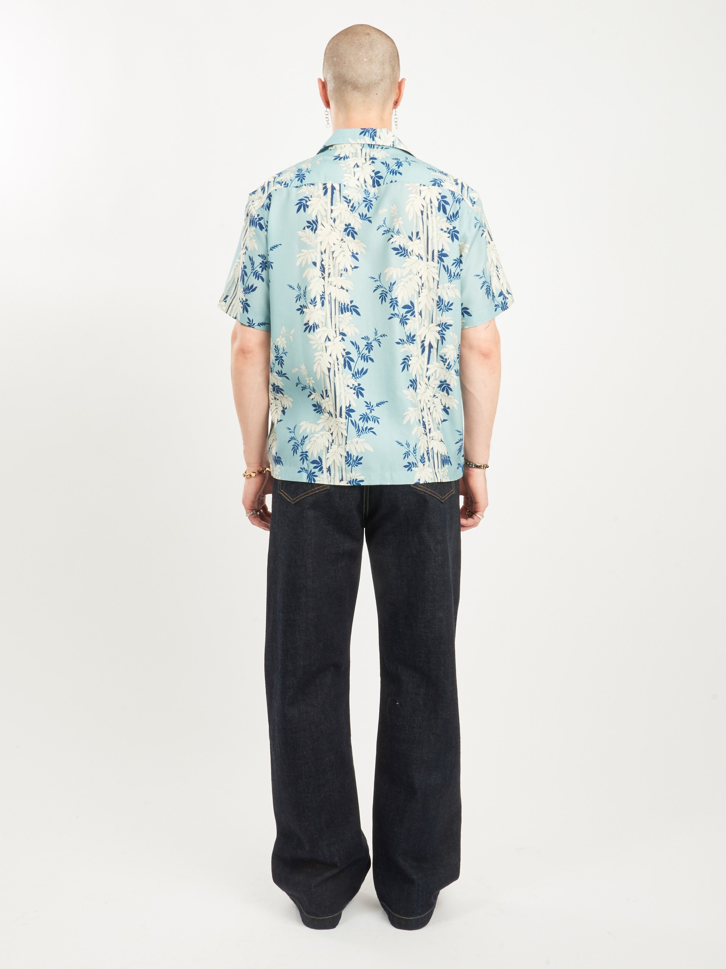 Bode - Blue/Multi Bamboo Forest S/S Shirt – Frances May