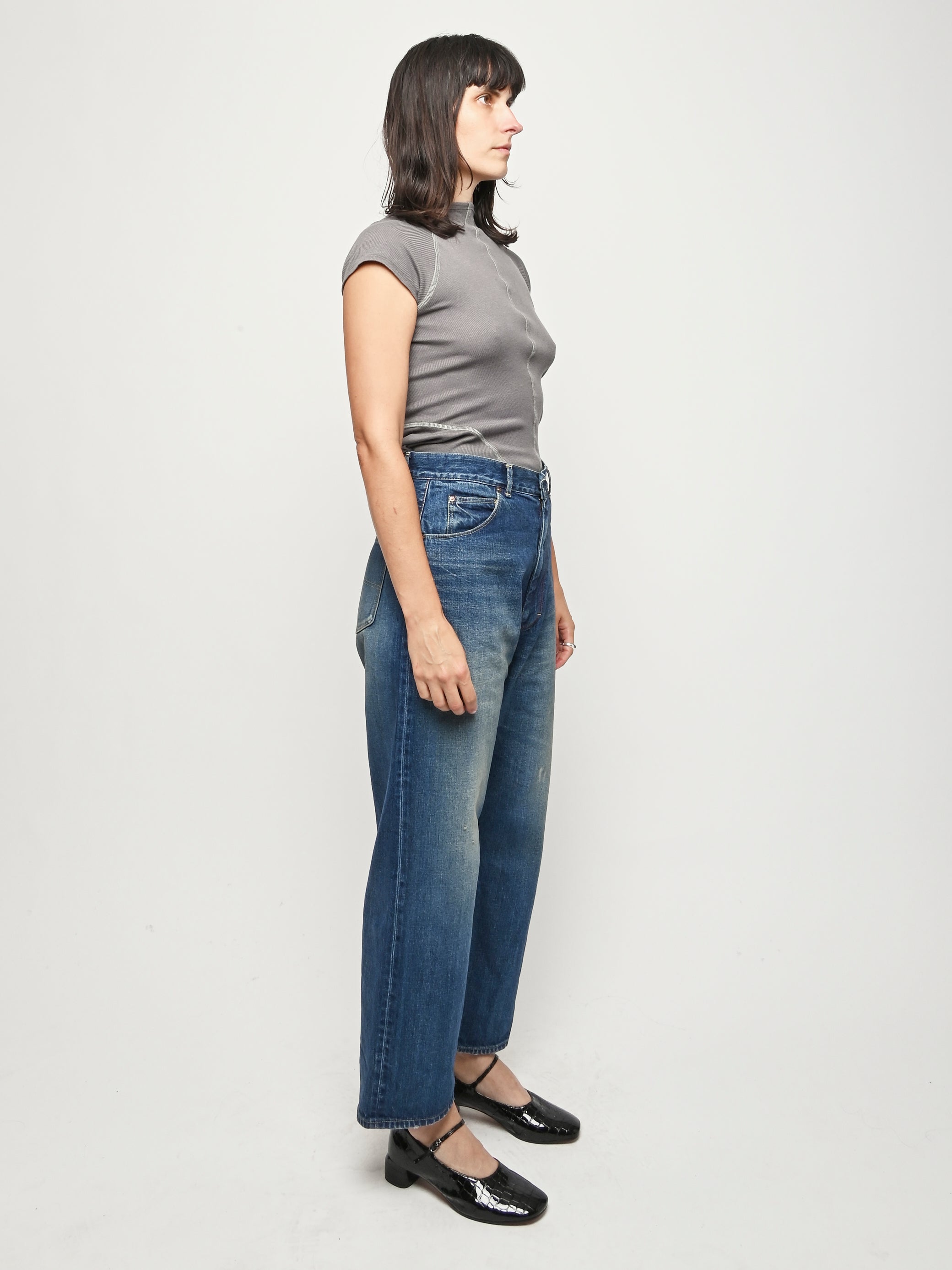 Chimala - Dark Wash Selvedge Denim Ranch Pants – Frances May