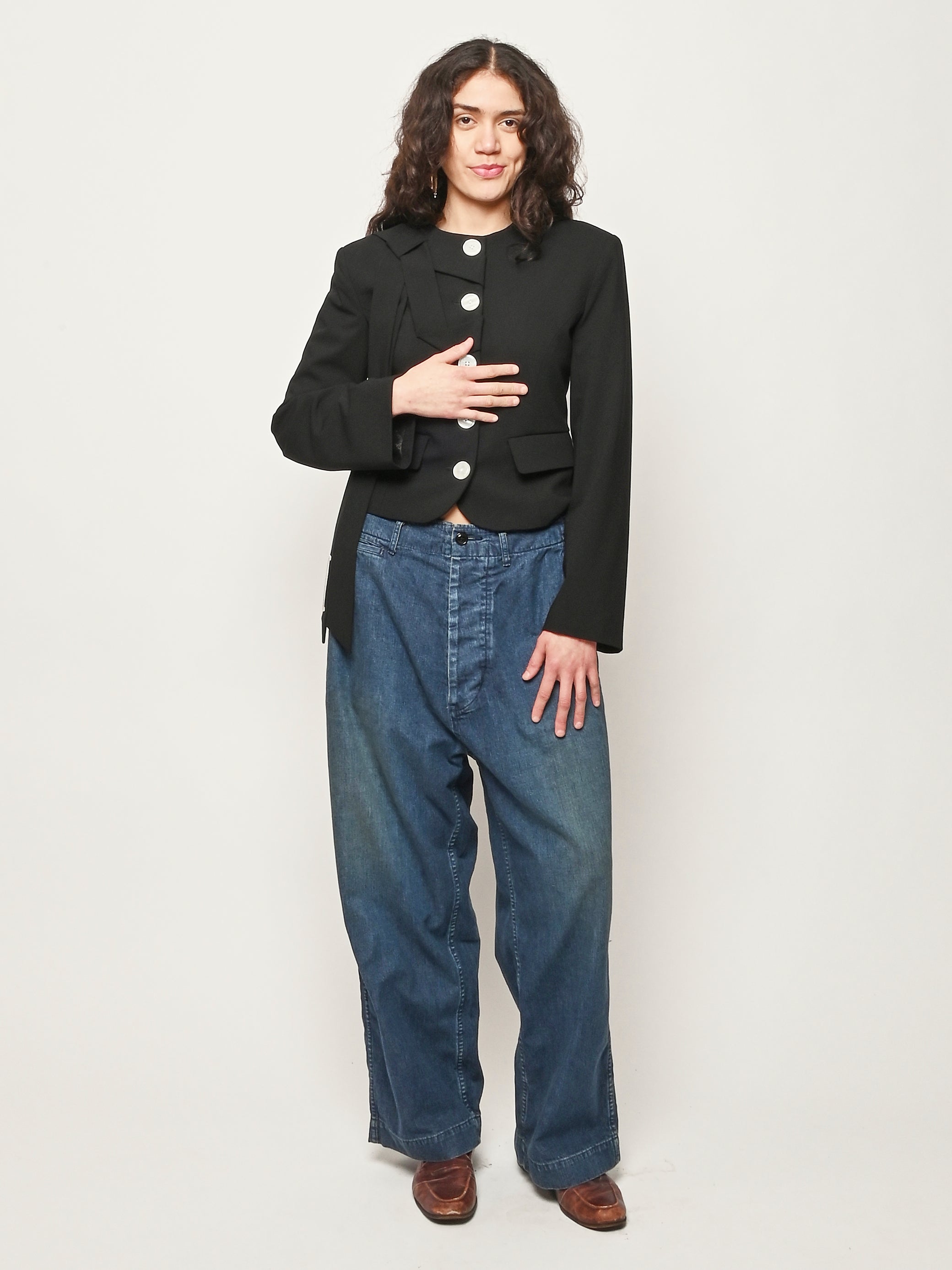 Chimala - Indigo US Navy Denim Trousers – Frances May