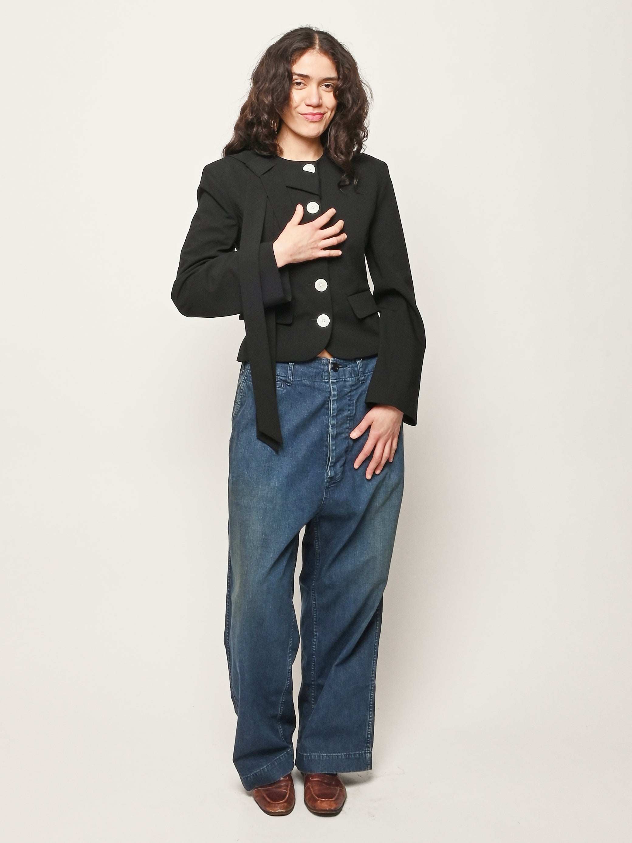 Chimala - Indigo US Navy Denim Trousers – Frances May
