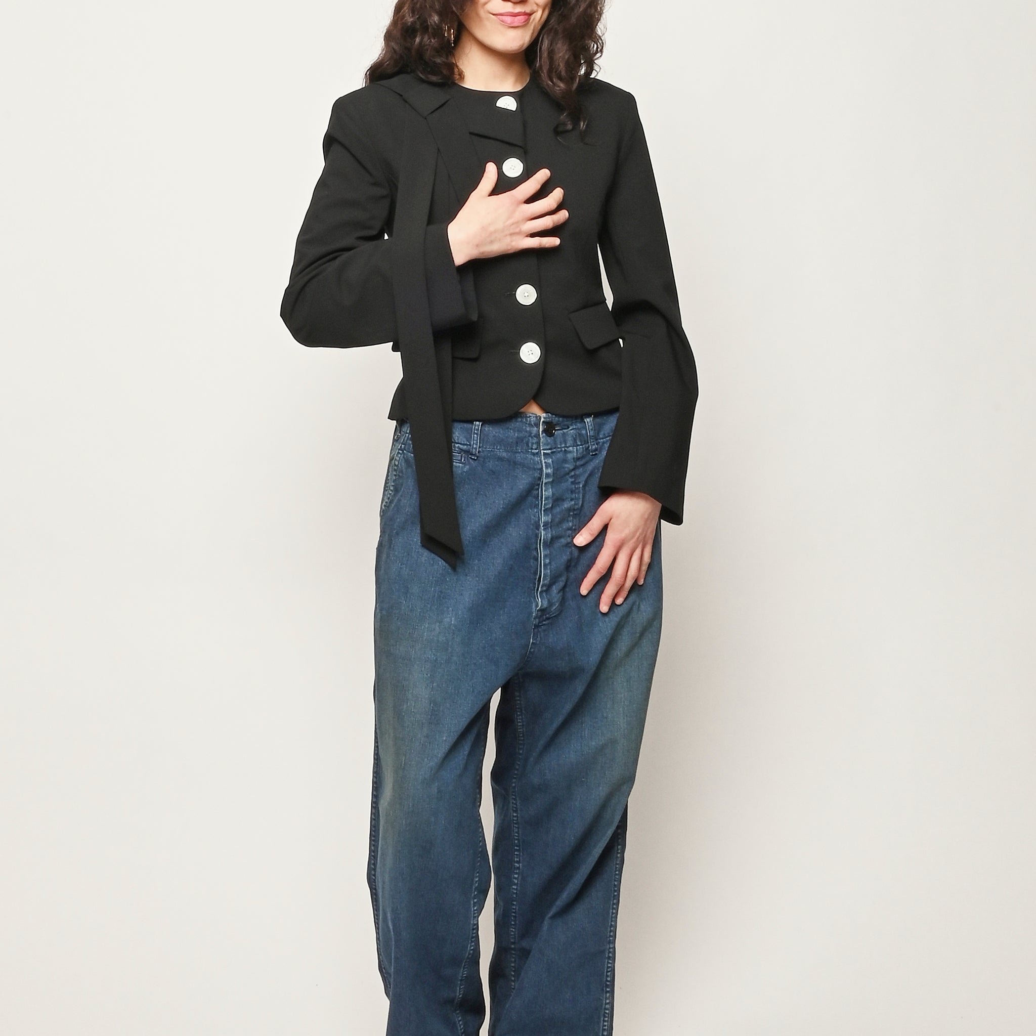Chimala - Indigo US Navy Denim Trousers – Frances May