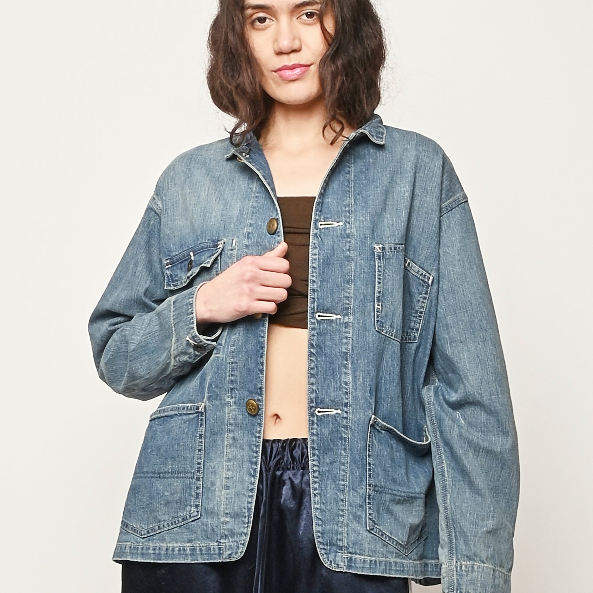 Chimala - Light Vintage Denim Short Chore Jacket – Frances May