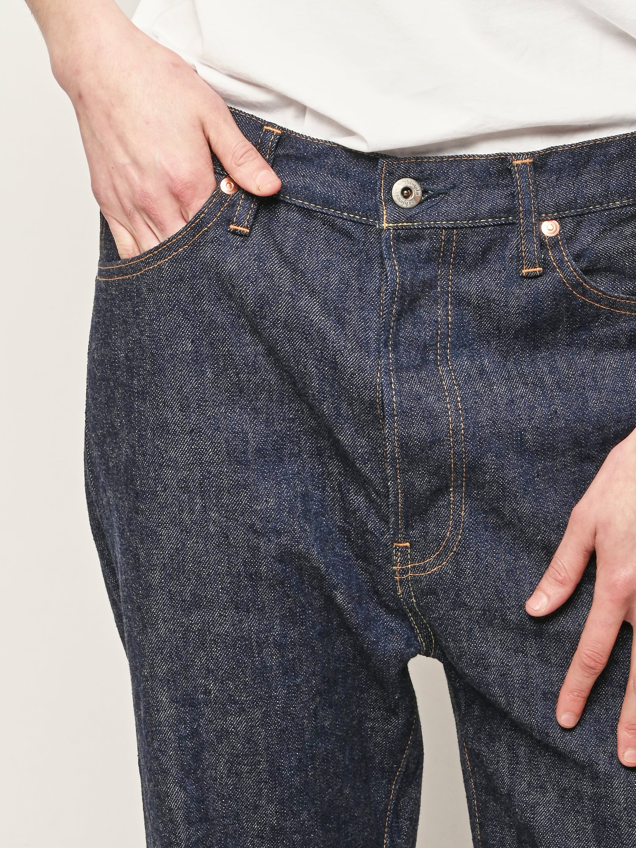 Chimala - Rinse Selvedge Denim Wide Tapered Cut – Frances May
