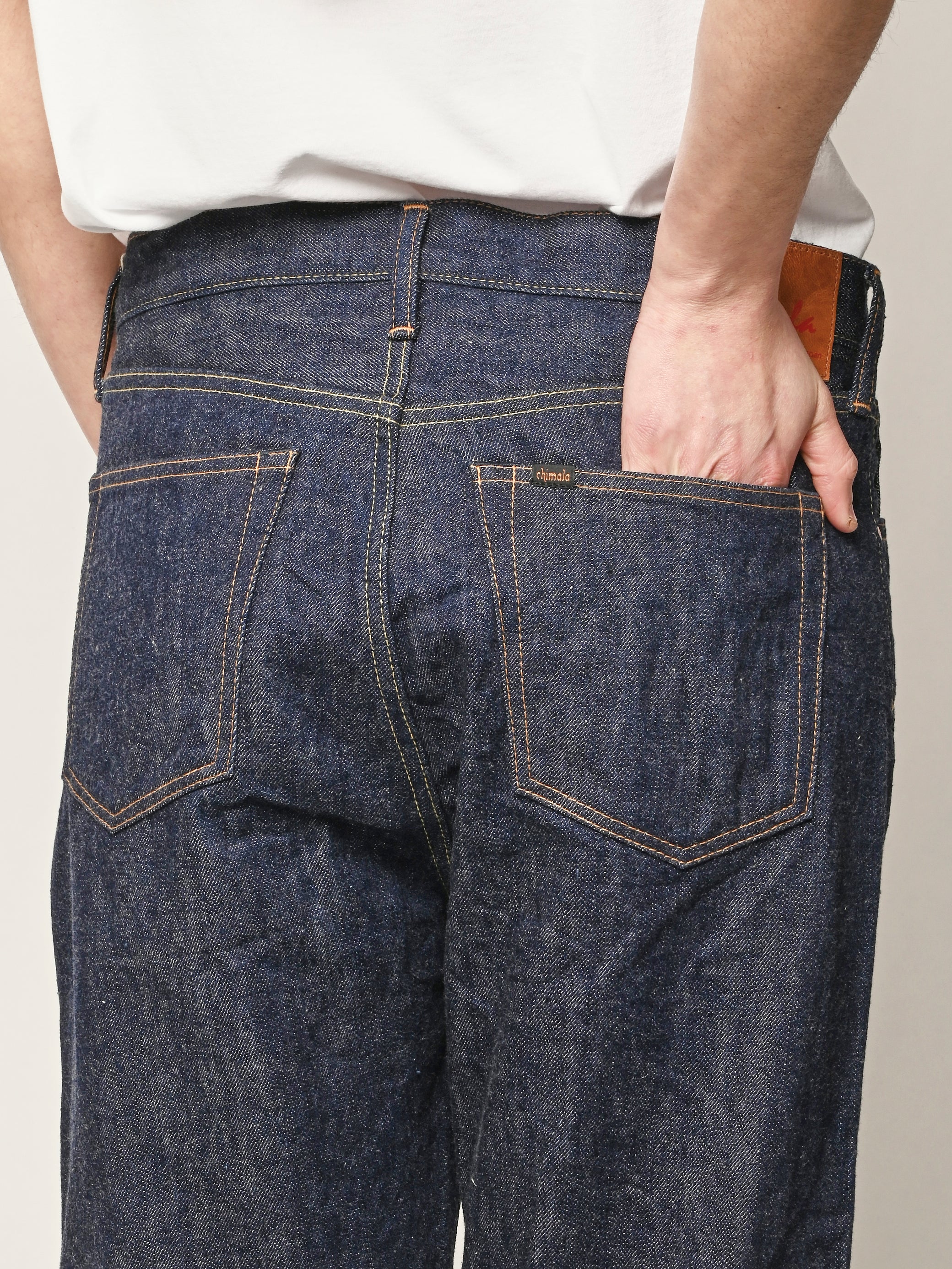 Chimala - Rinse Selvedge Denim Wide Tapered Cut – Frances May