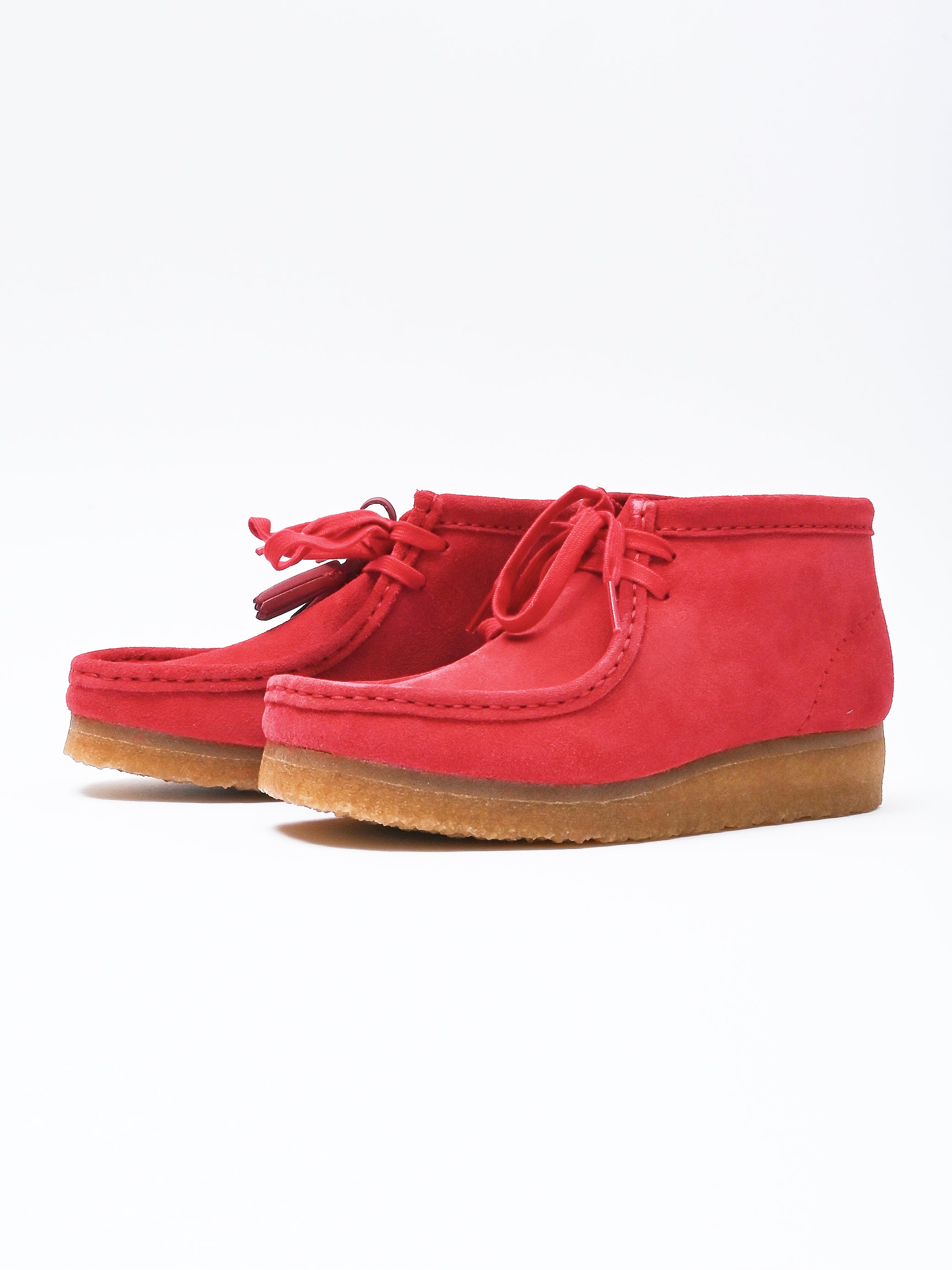 Clarks - Red Suede Wallabee Boot – Frances May
