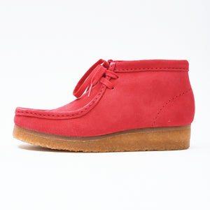 Clarks - Red Suede Wallabee Boot – Frances May display picture 1