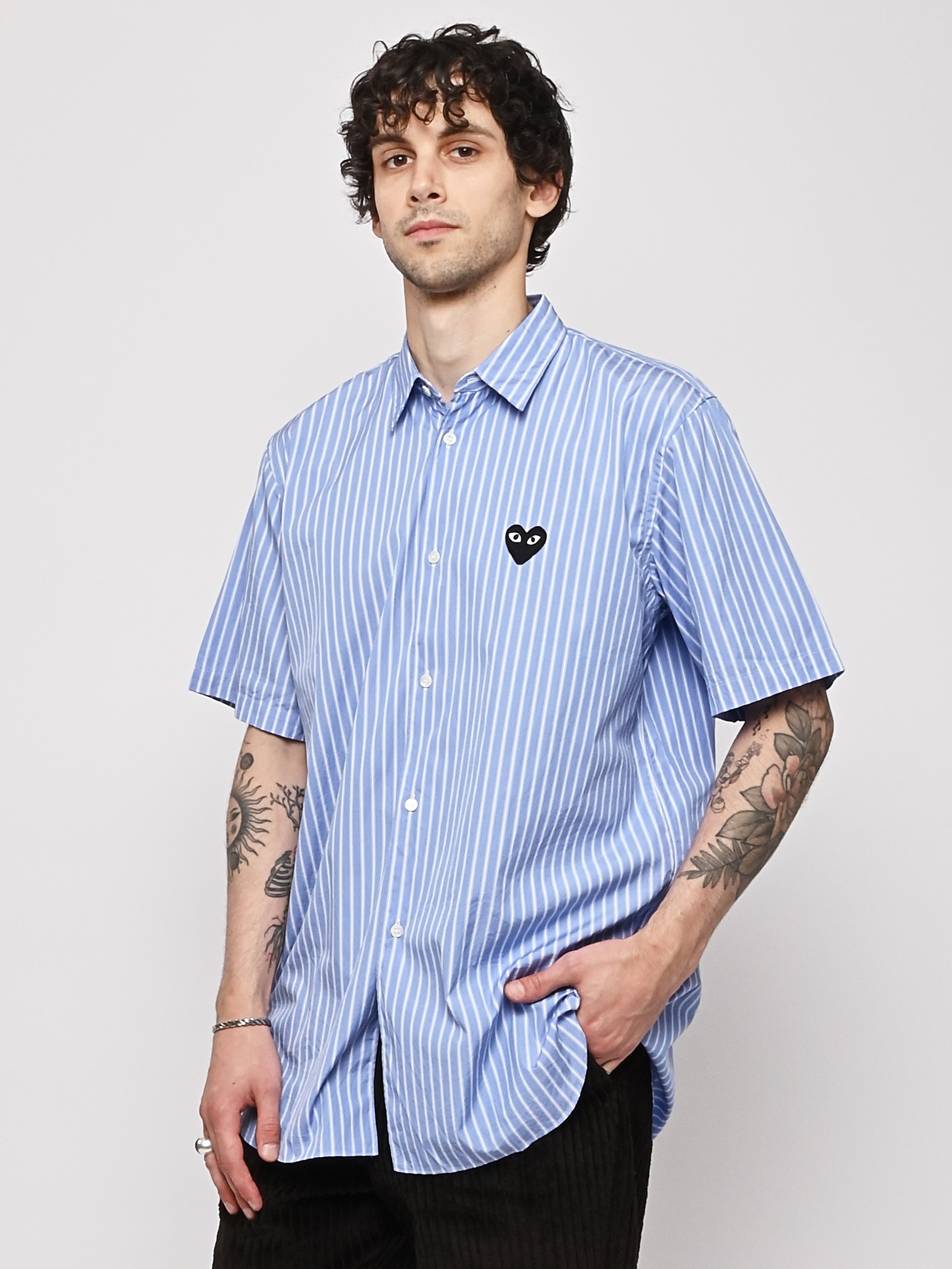 COMME des GARÇONS SHIRT シャツ S Supreme Comme des Garcons SHIRT Graphic S/S Shirt Black