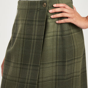 FM Vintage - Plaid Scarf Wrap Skirt – Frances May 