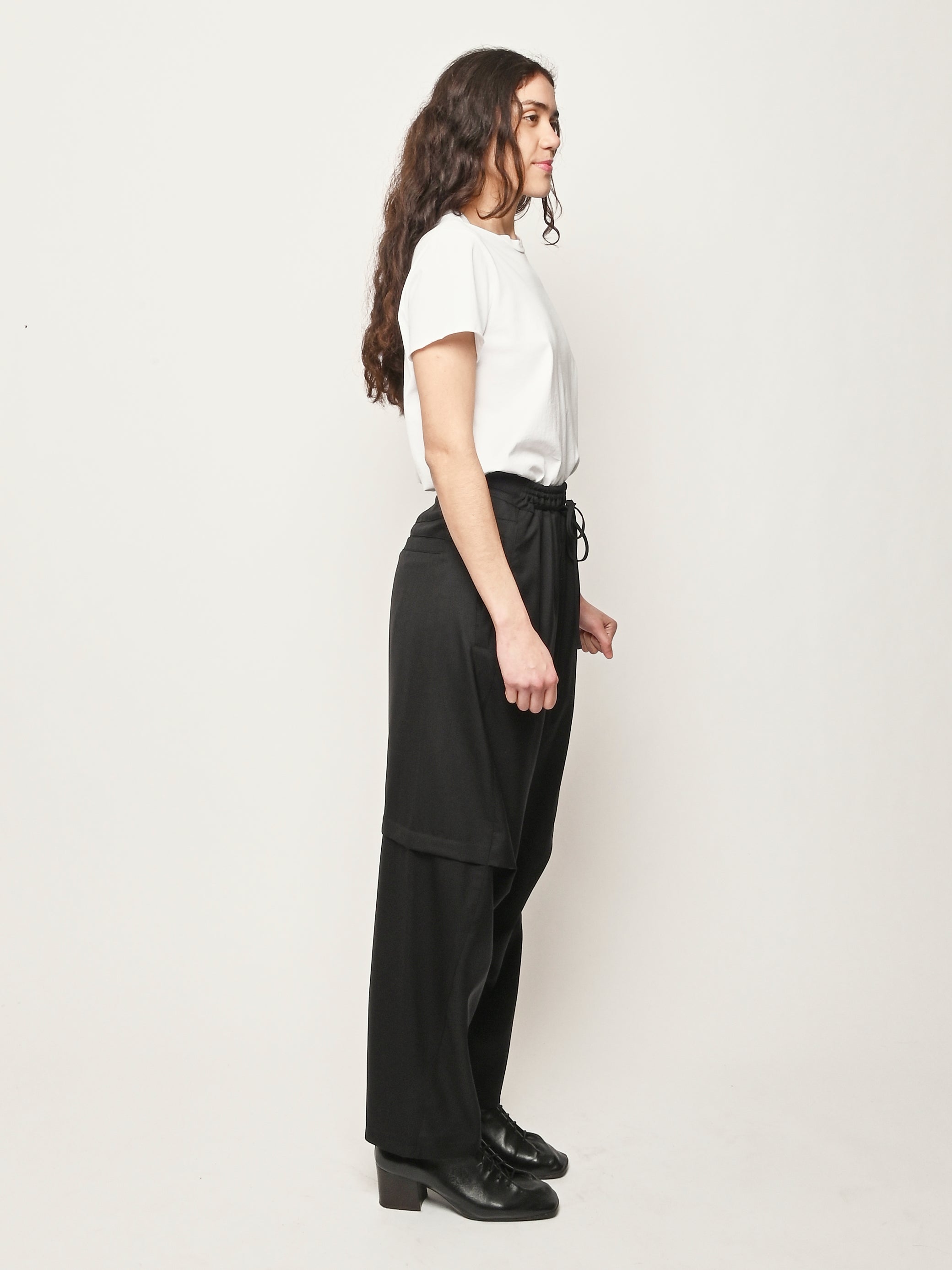 Henrik vibskov サルエルパンツ　クロップド丈 Henrik Vibskov - Tropical Black Drawstring Pants – Frances May