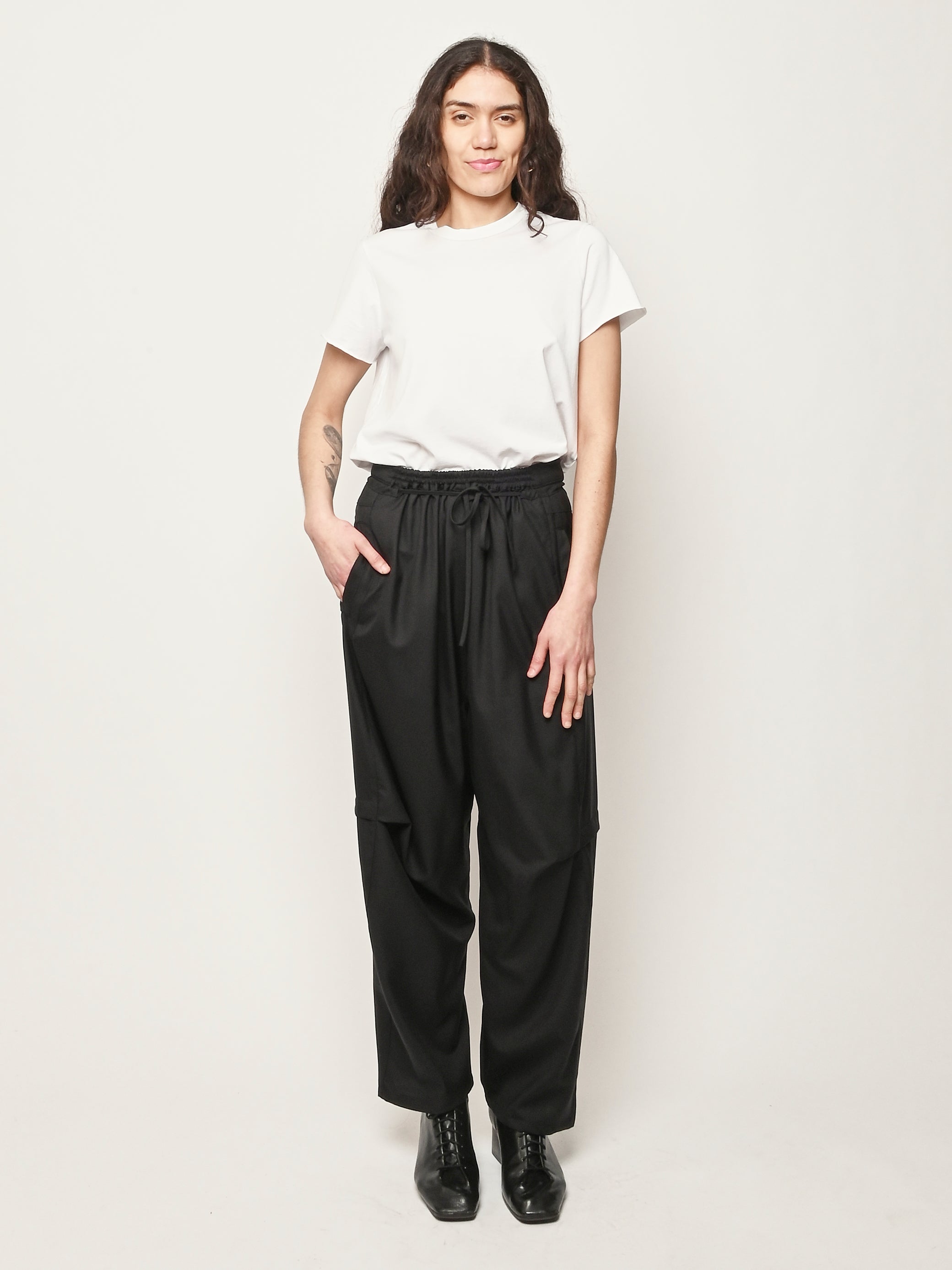 Henrik Vibskov - Tropical Black Drawstring Pants – Frances May