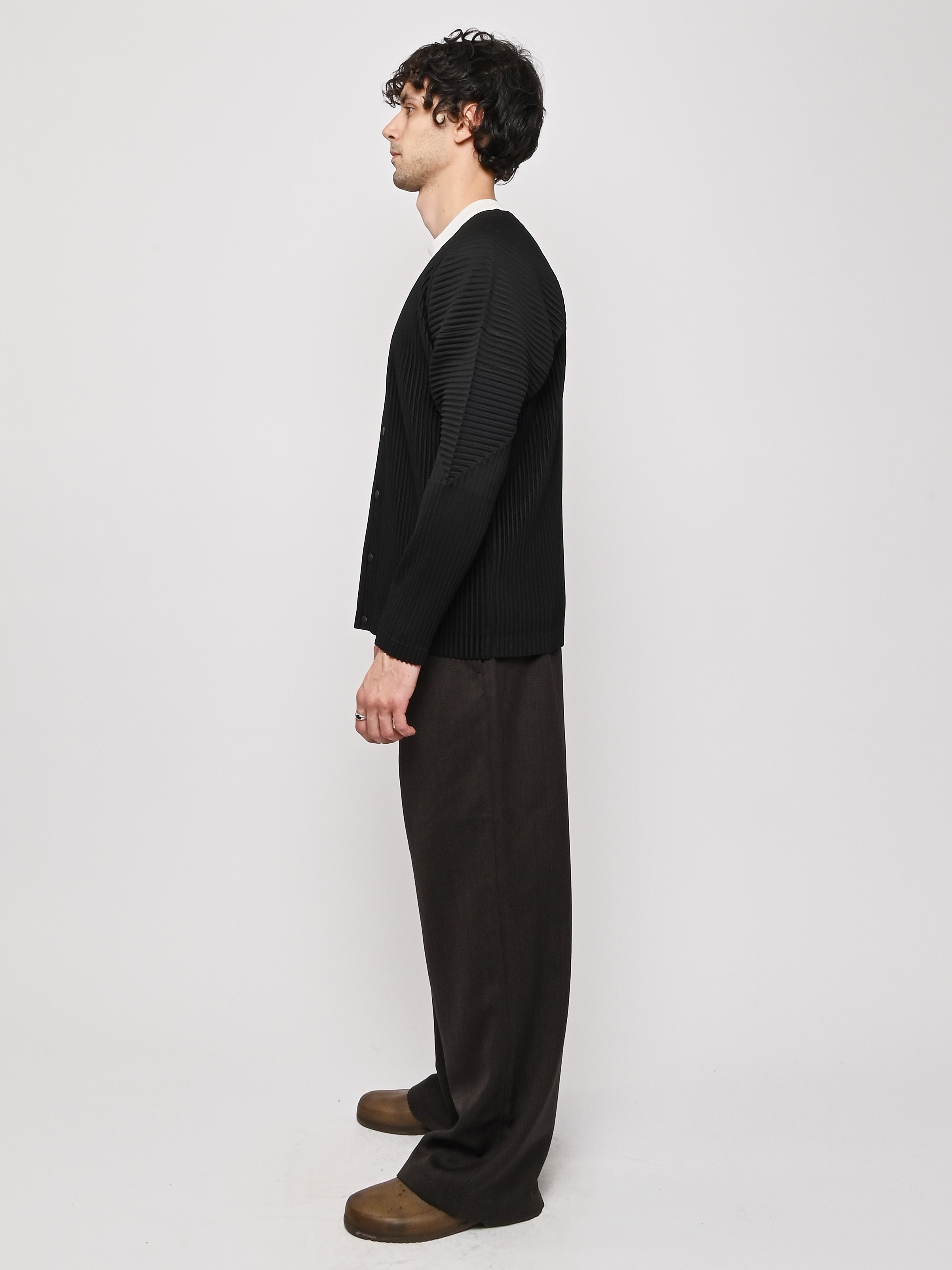 Homme Plisse Issey Miyake - Black Basics Cardigan – Frances May