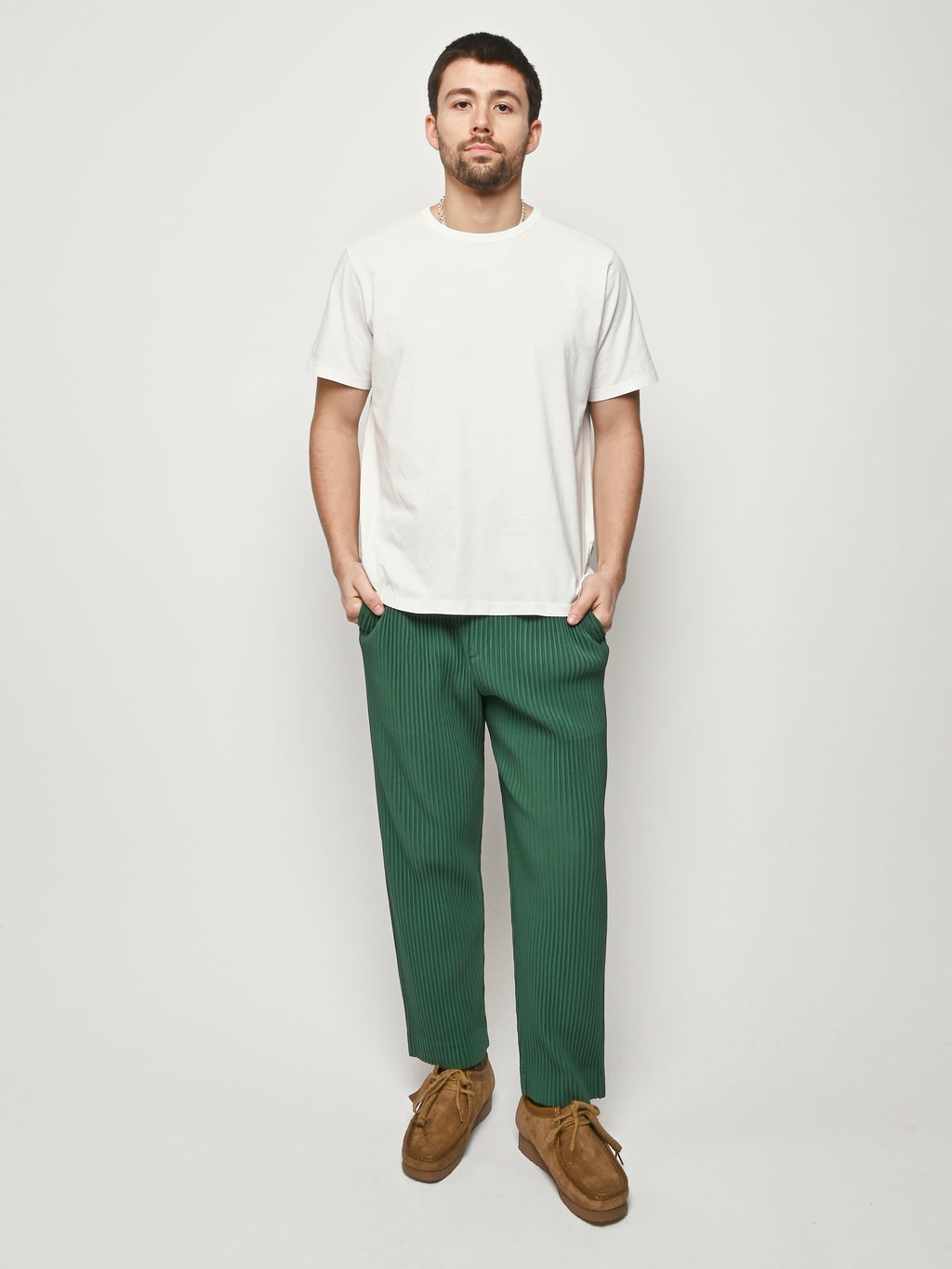Homme Plisse Issey Miyake - Celadon Green November Pants – Frances May