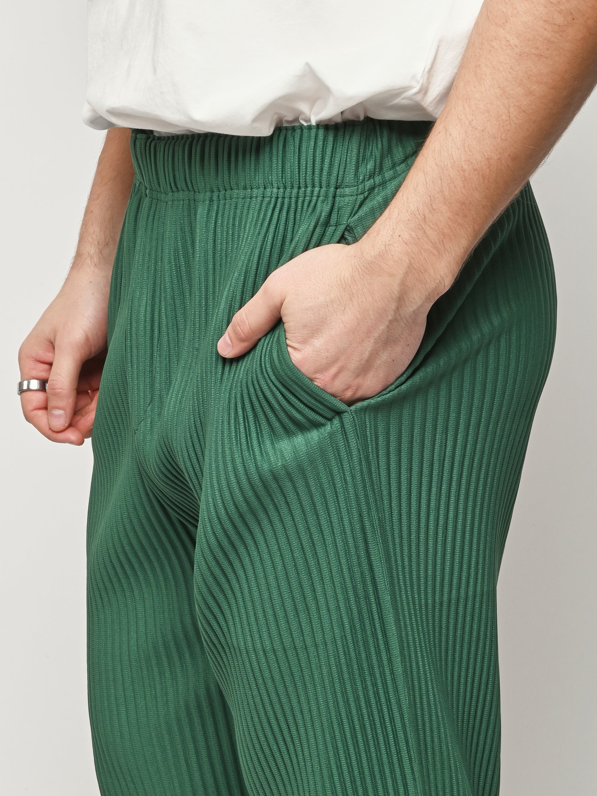 Homme Plisse Issey Miyake - Celadon Green November Pants – Frances May