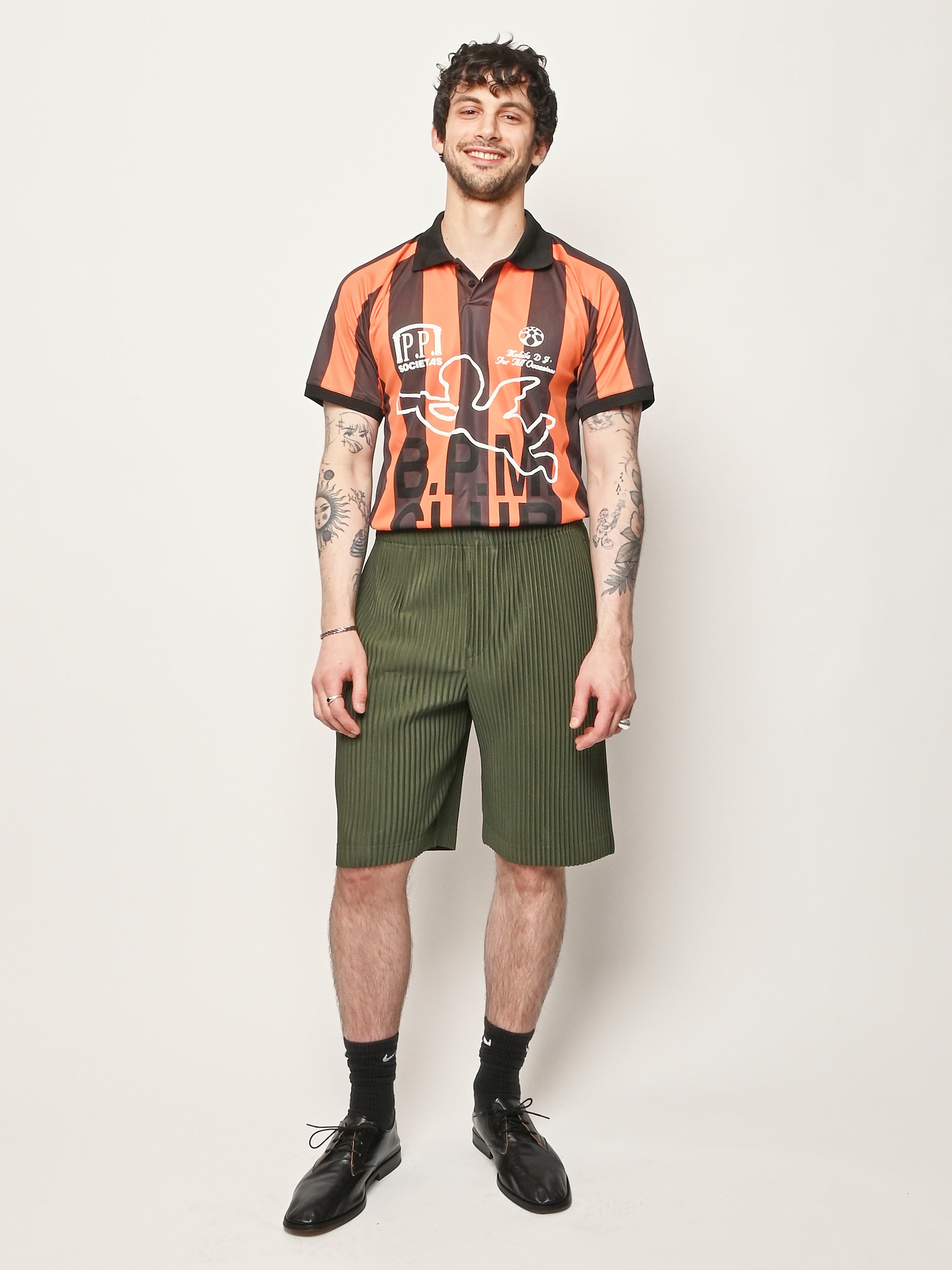 Homme Plisse Issey Miyake - Duomo Door Green Color Pleats 2 Shorts
