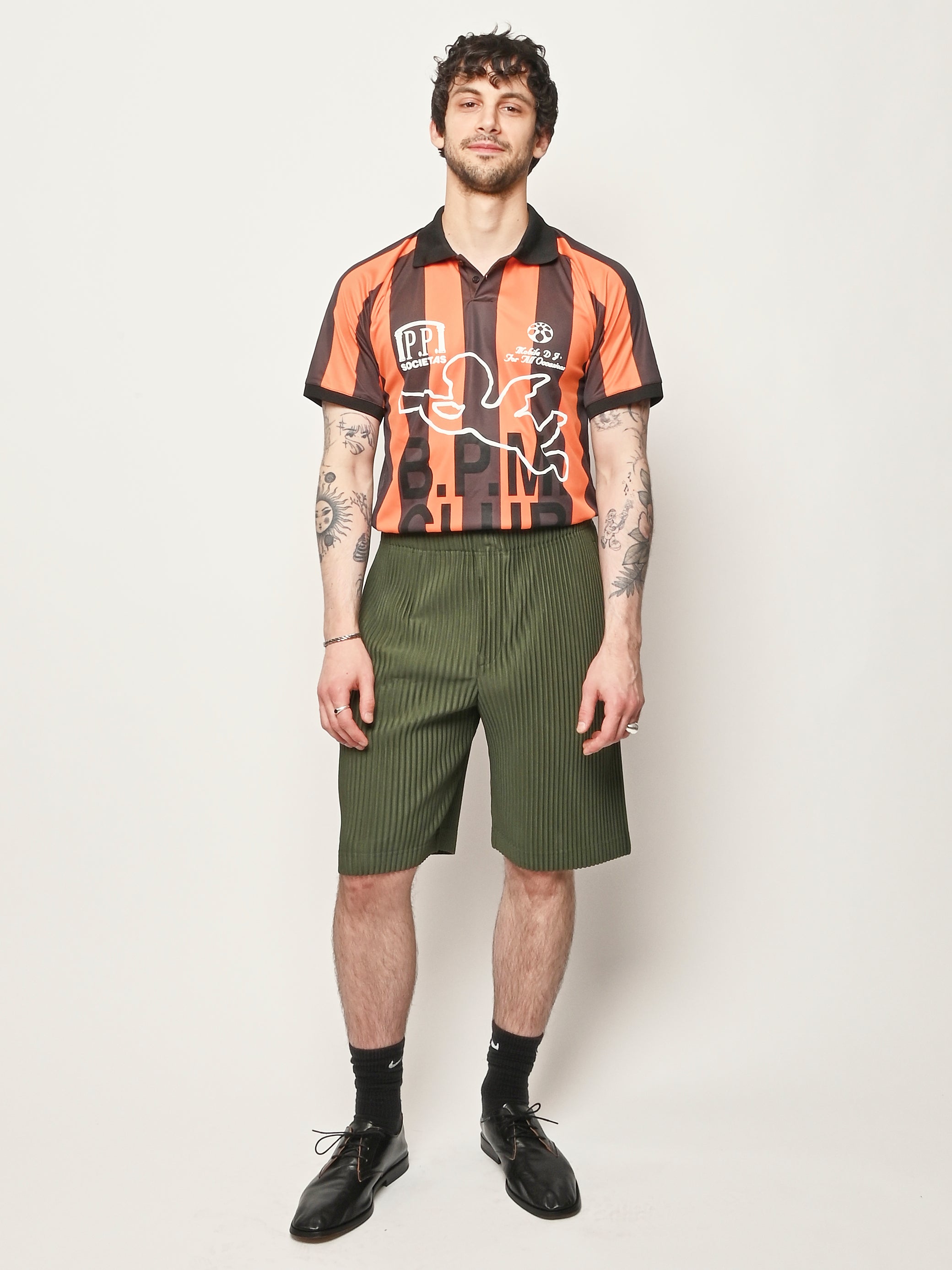 Homme Plisse Issey Miyake - Duomo Door Green Color Pleats 2 Shorts
