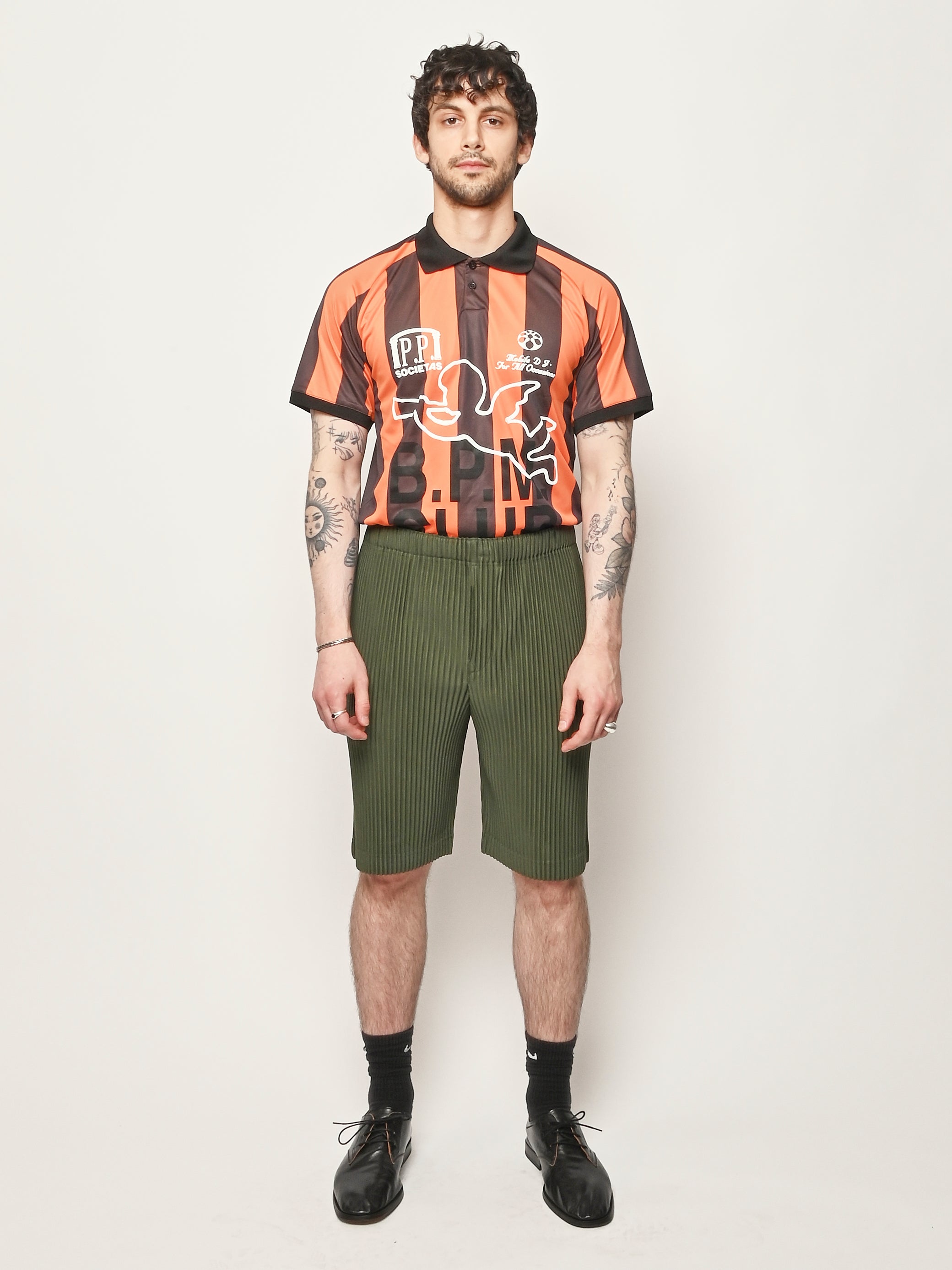 Homme Plisse Issey Miyake - Duomo Door Green Color Pleats 2 Shorts