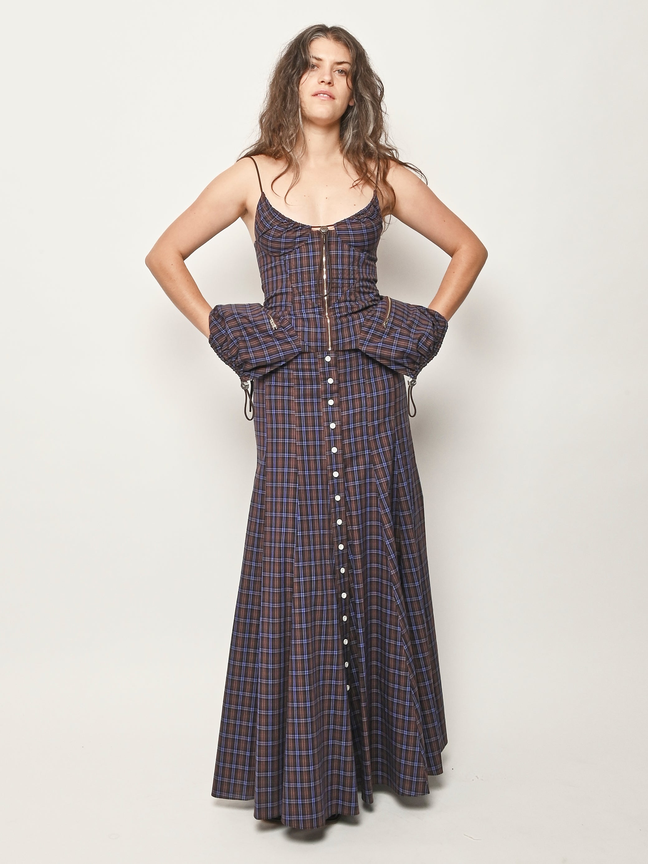 Jane Wade - Espresso Check Index Skirt – Frances May