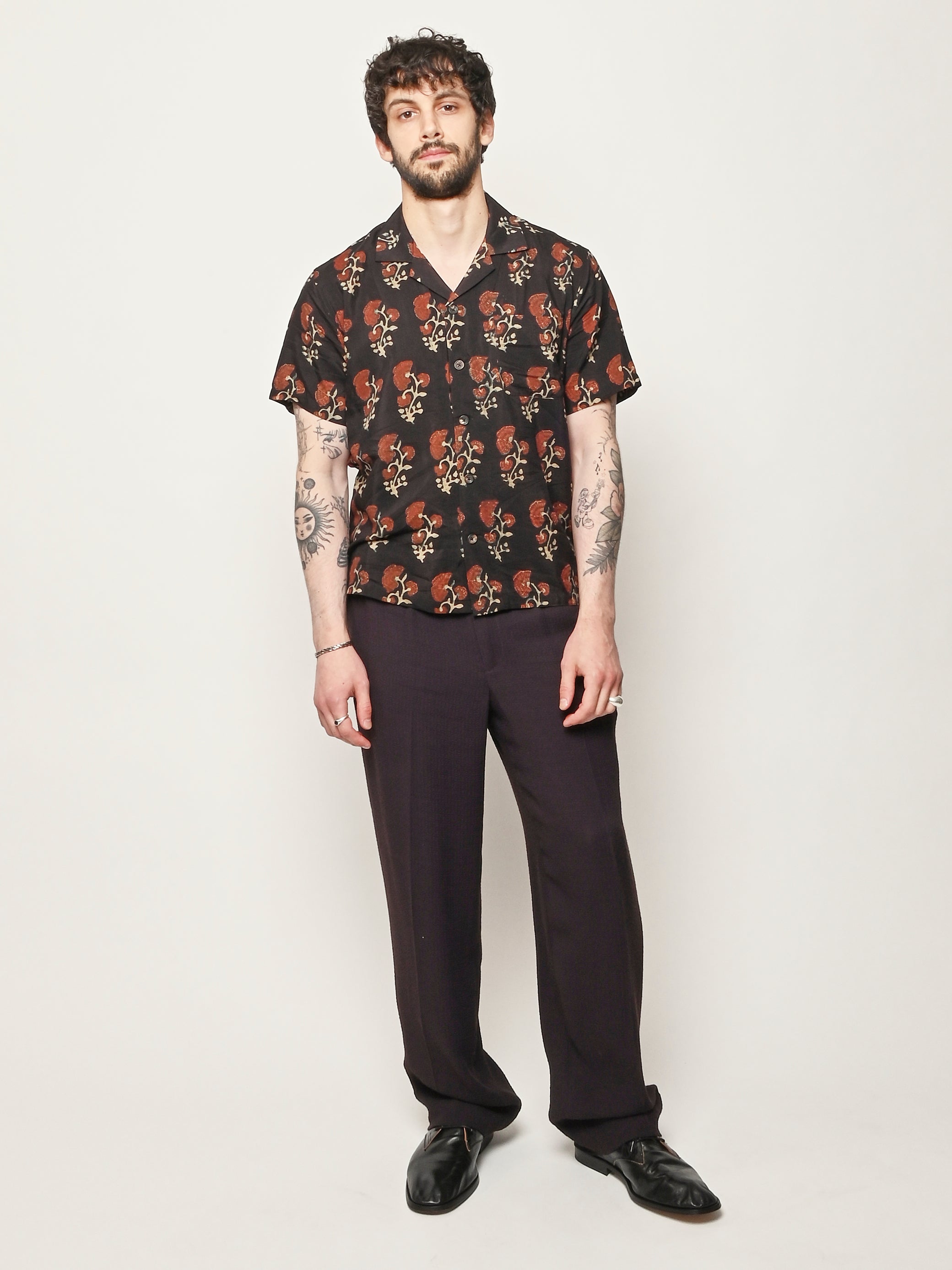 Kartik Research - Black/Red/Yellow Camp Shirt – Frances May