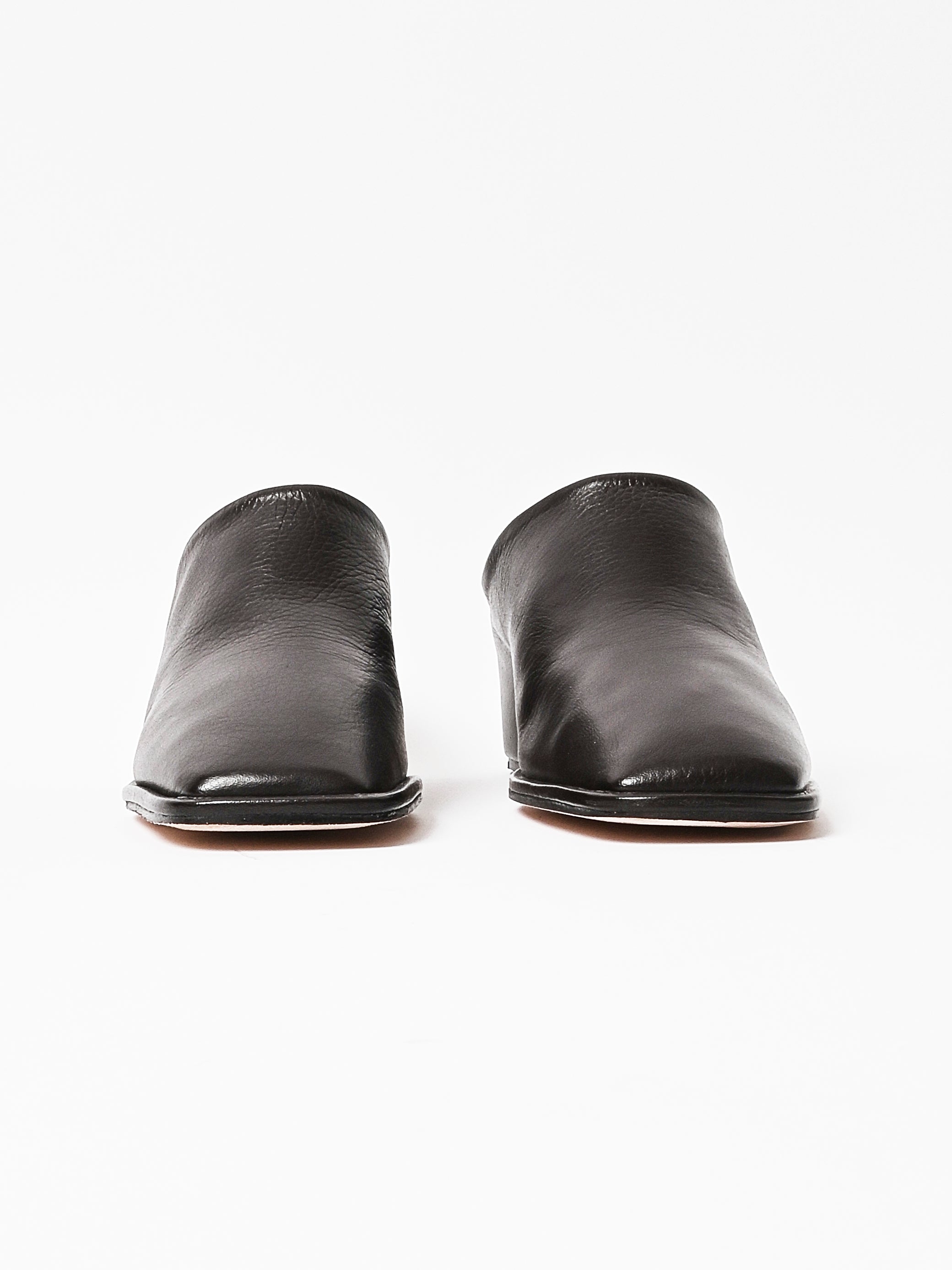 靴 Louren square toe mule black Lauren Manoogian - Espresso Square Arch Mule – Frances May