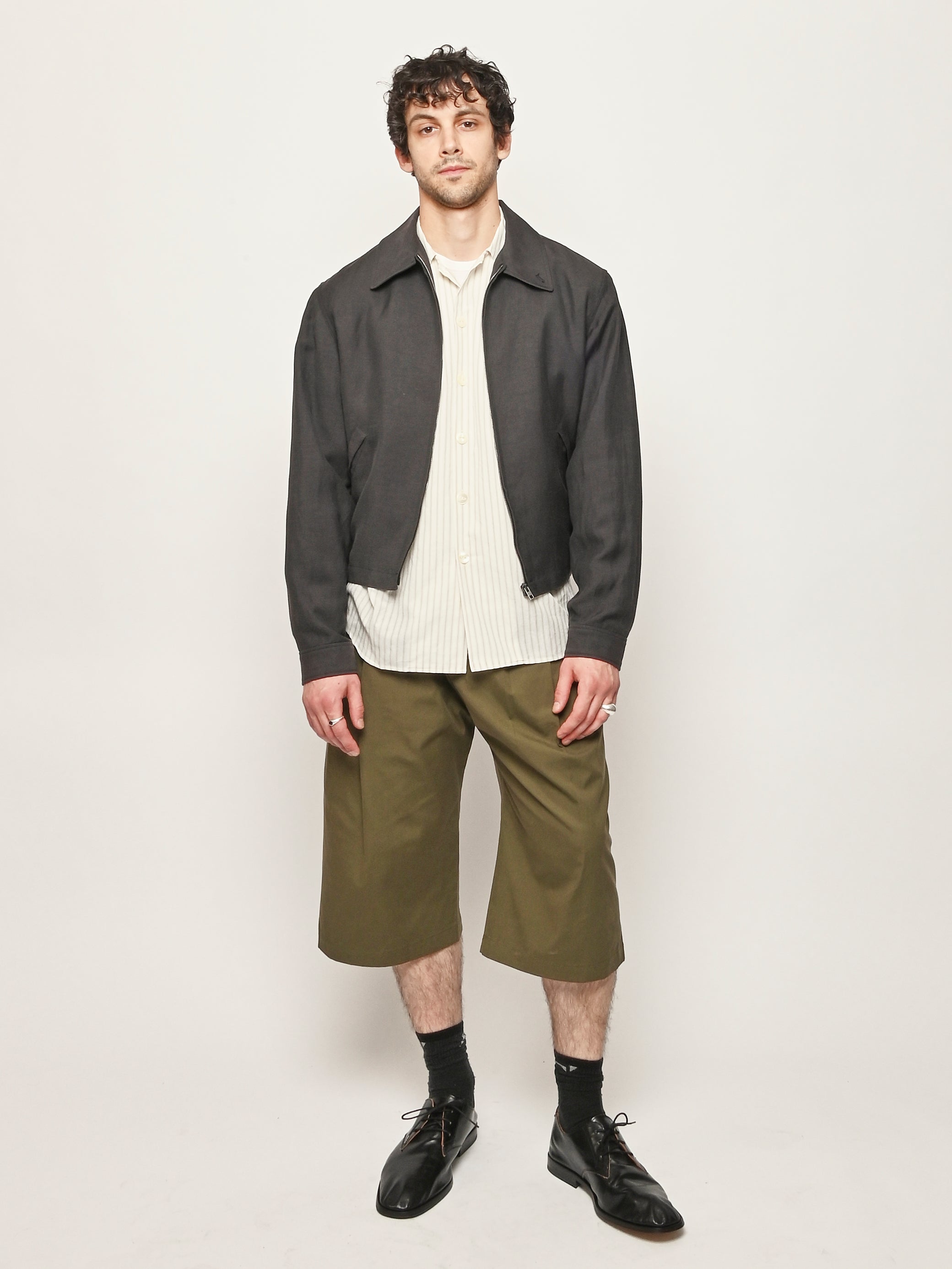 LEMAIRE - Ash Black Short Blouson – Frances May