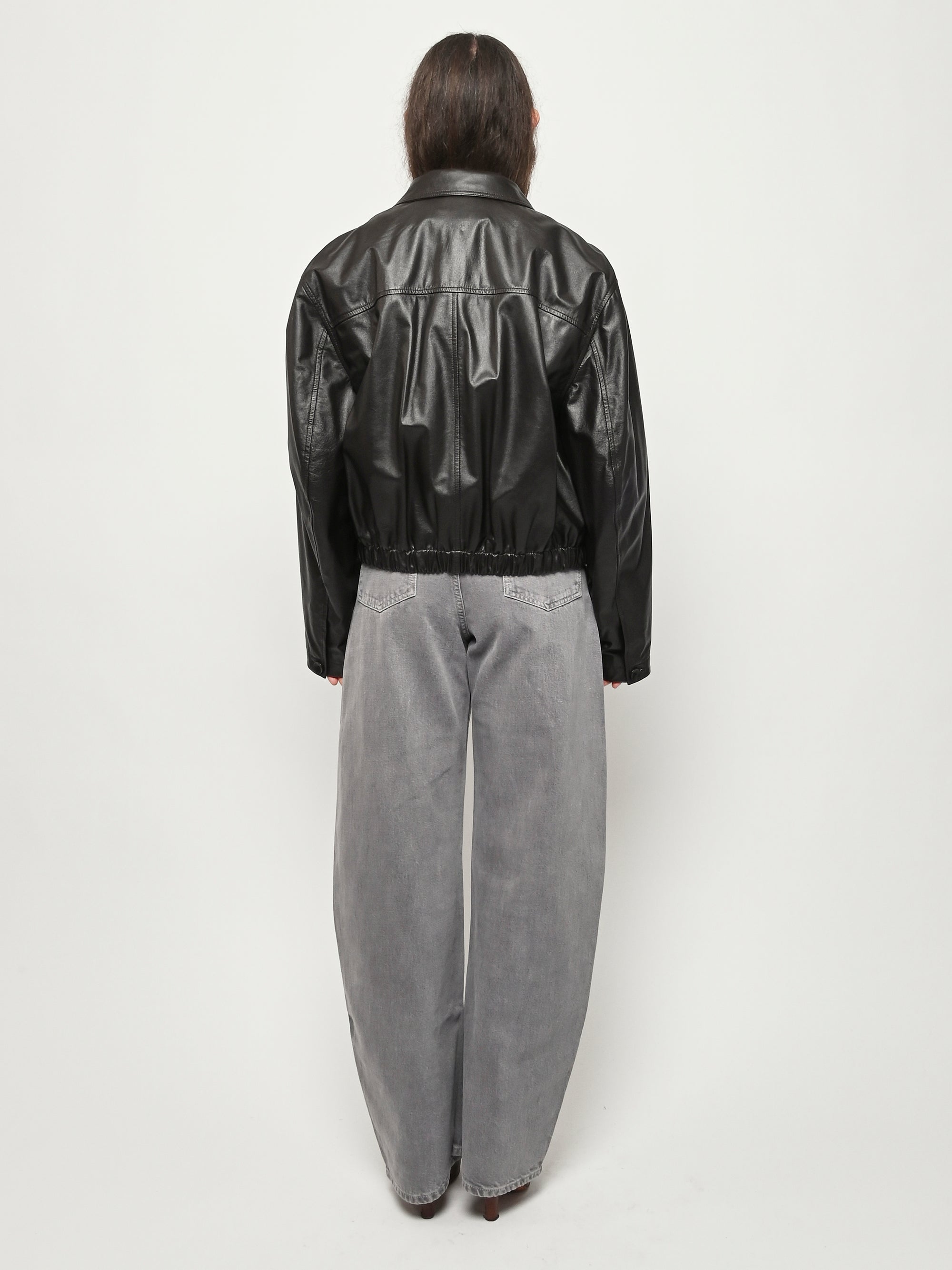 Lemaire - Black Cherry Soft Leather Blouson – Frances May