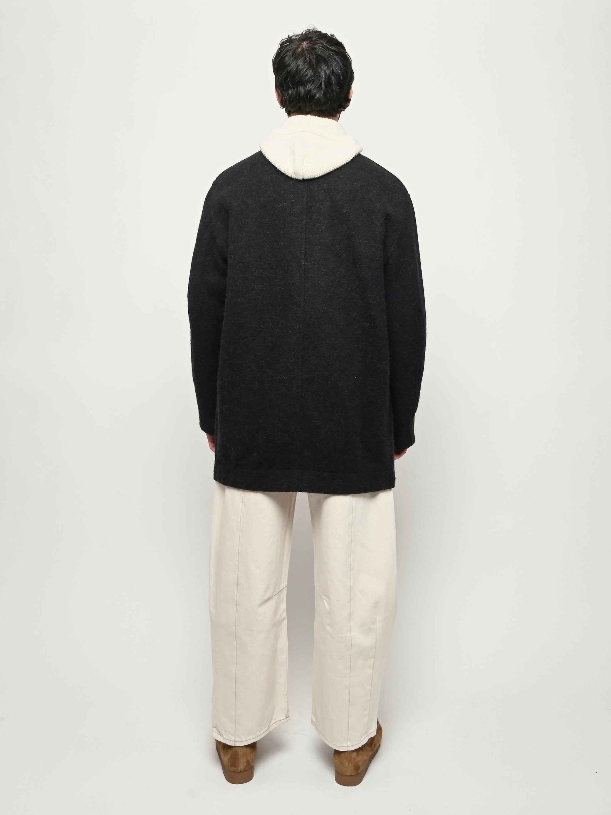 Lemaire - Black Felt Wool Jacket – Frances May