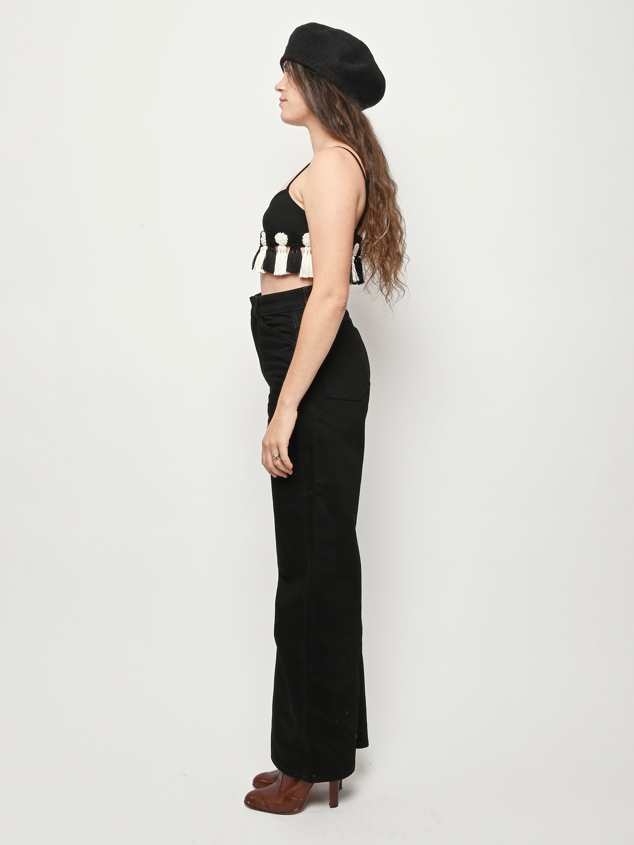 lemaire ワイドストレートパンツ　サイズ46　ダメージ補修あり　19aw？ lemaire ワイドストレートパンツ サイズ46 ダメージ補修あり 19aw