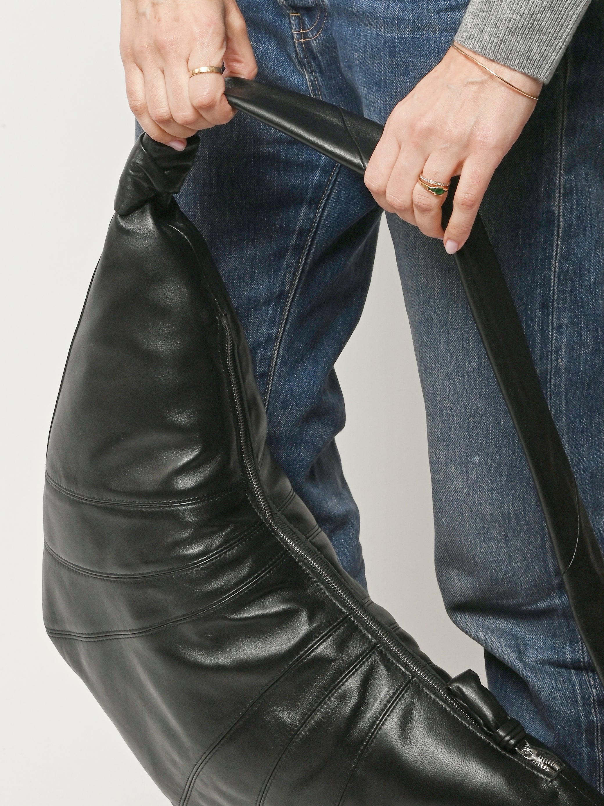 LEMAIRE - Black Large Croissant Bag – Frances May