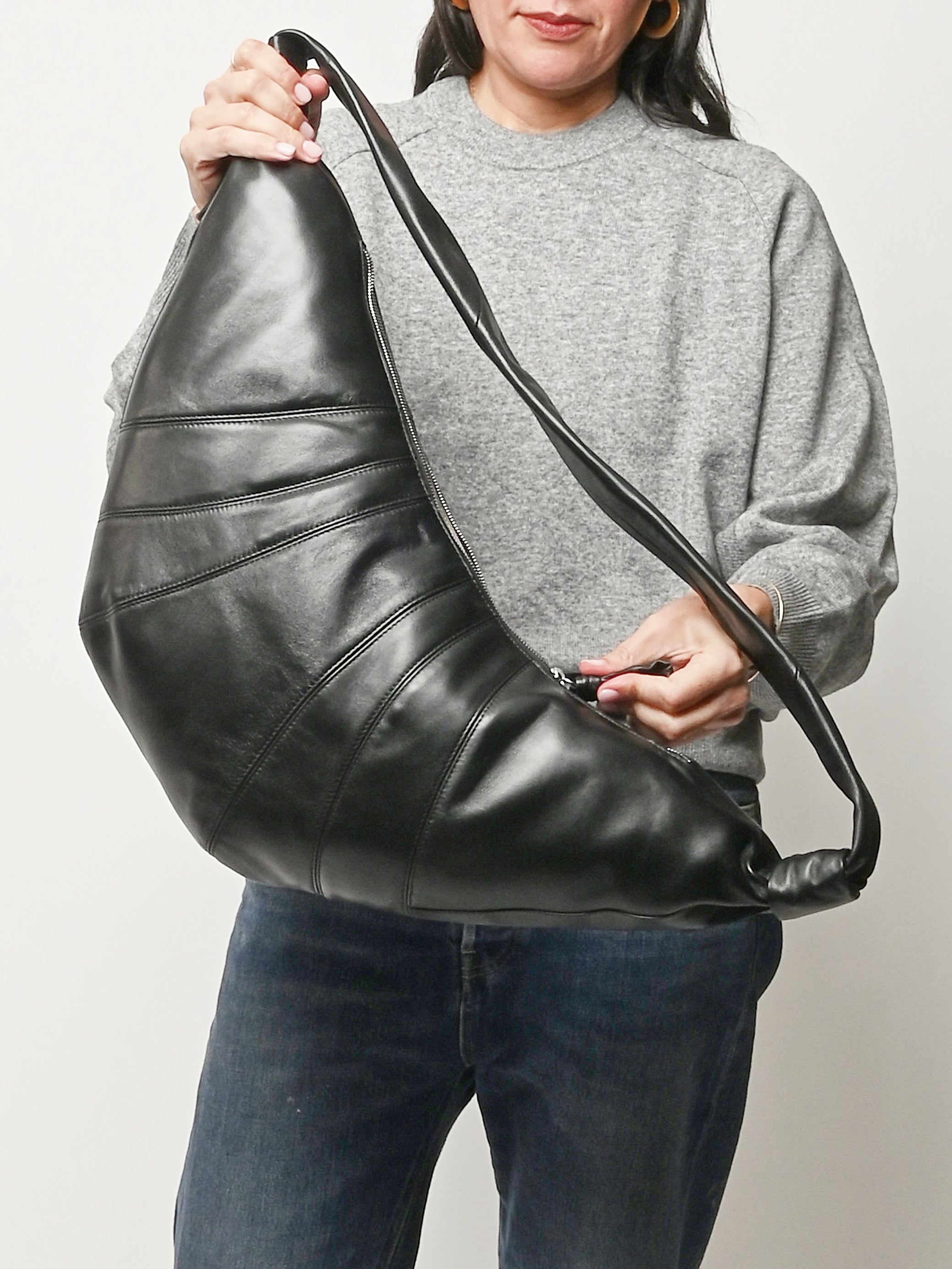 LEMAIRE - Black Large Croissant Bag – Frances May