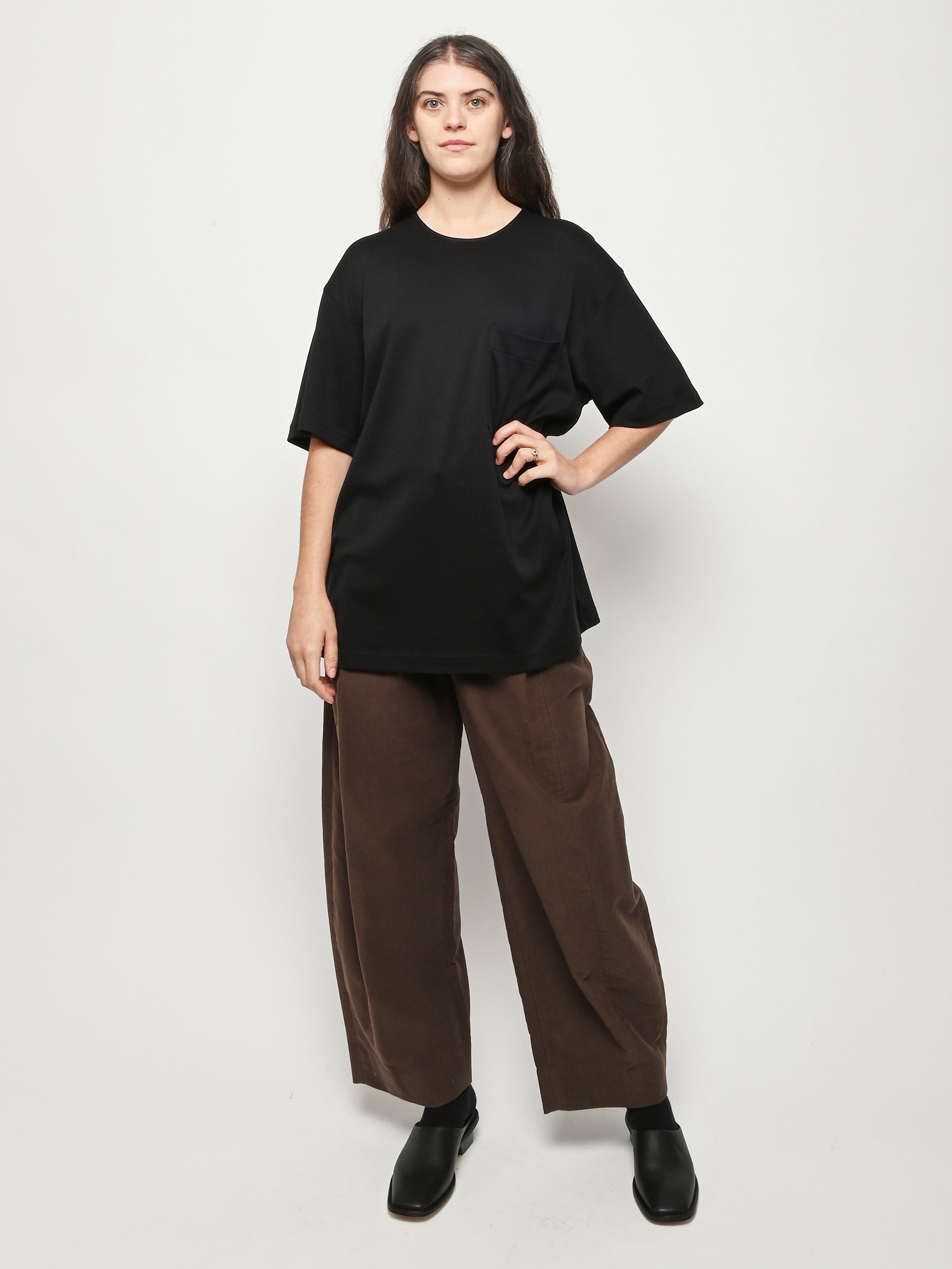 LEMAIRE - Black Relaxed T-Shirt – Frances May
