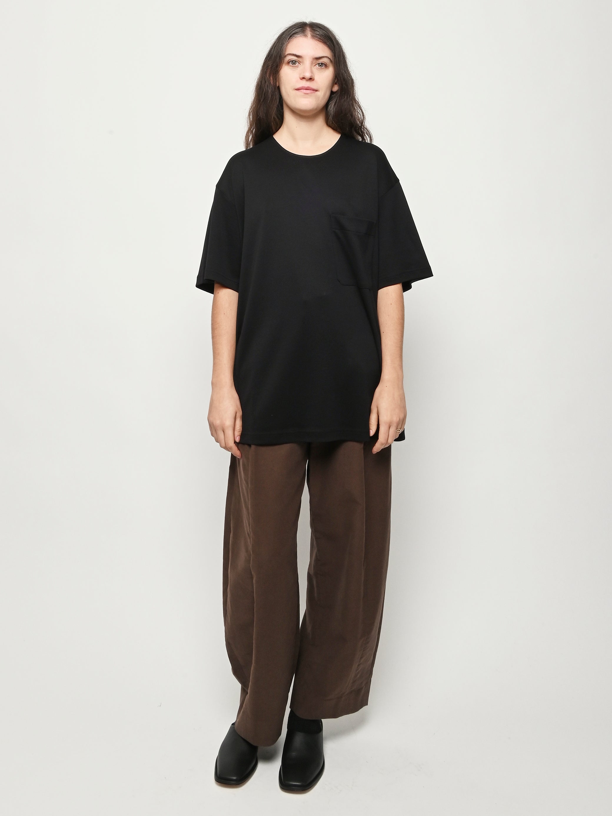 LEMAIRE - Black Relaxed T-Shirt – Frances May