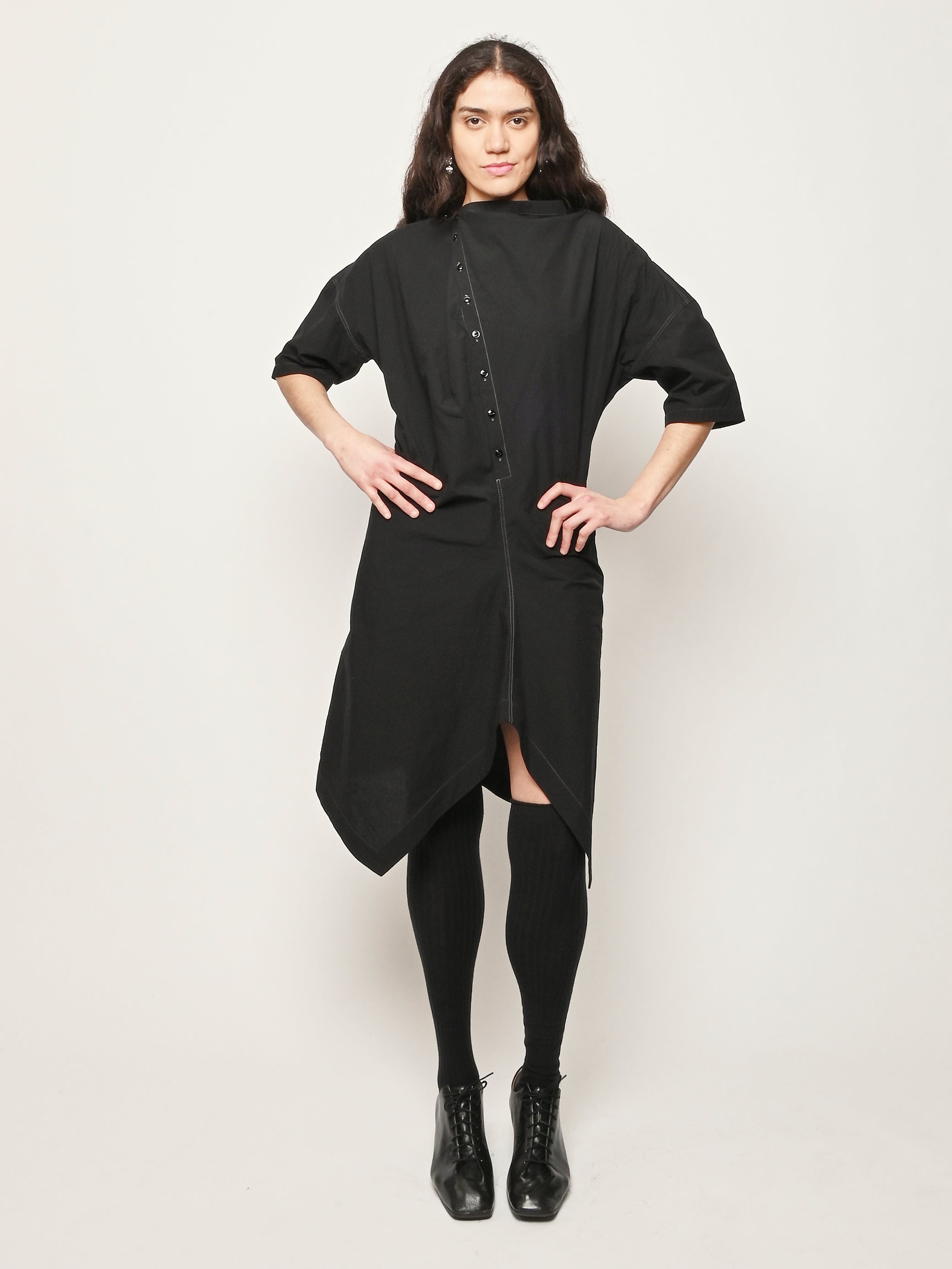 LEMAIRE - Black Soft Collar Dress – Frances May