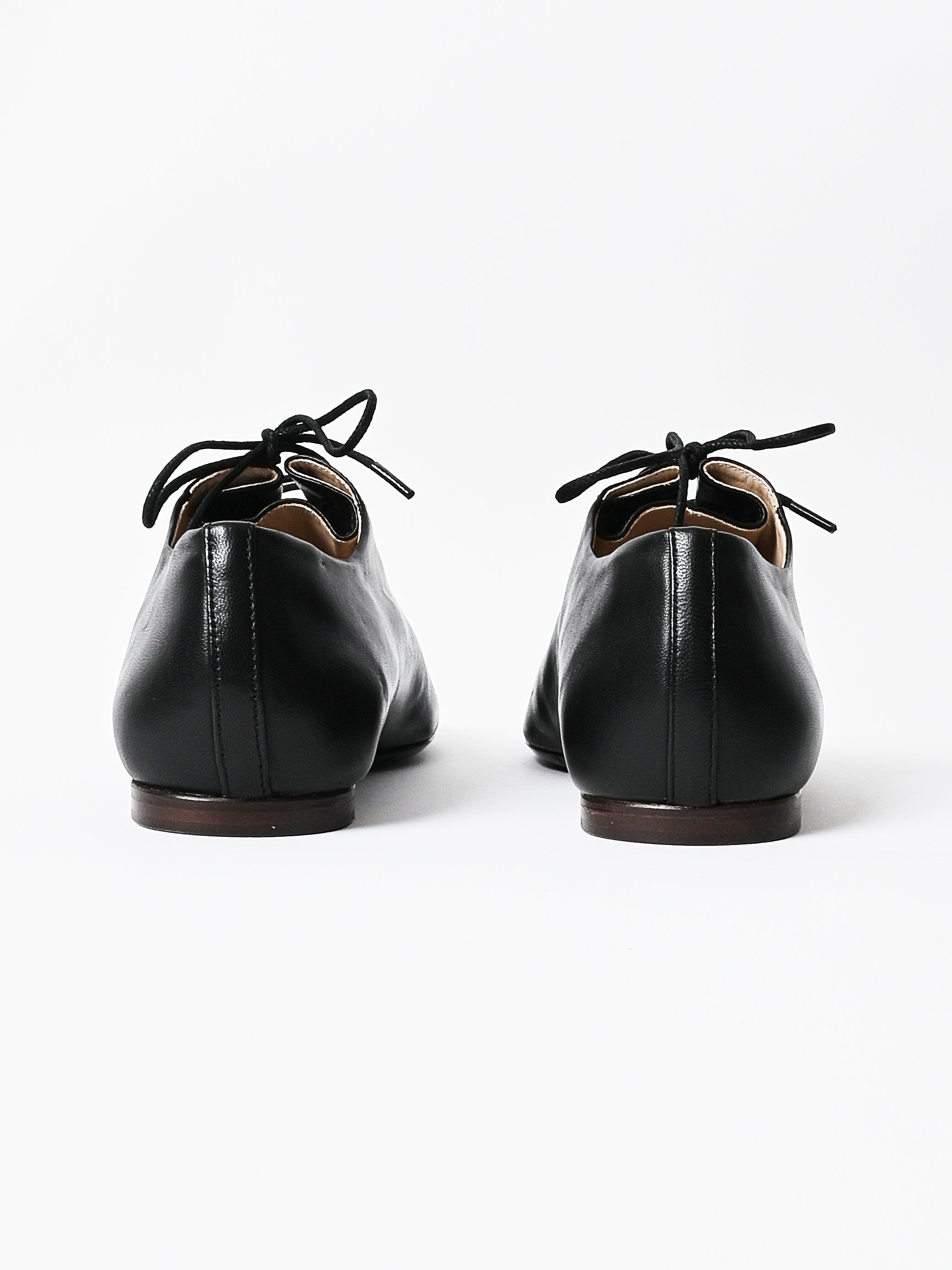 LEMAIRE - Black Souris Flat Classic Derbies – Frances May
