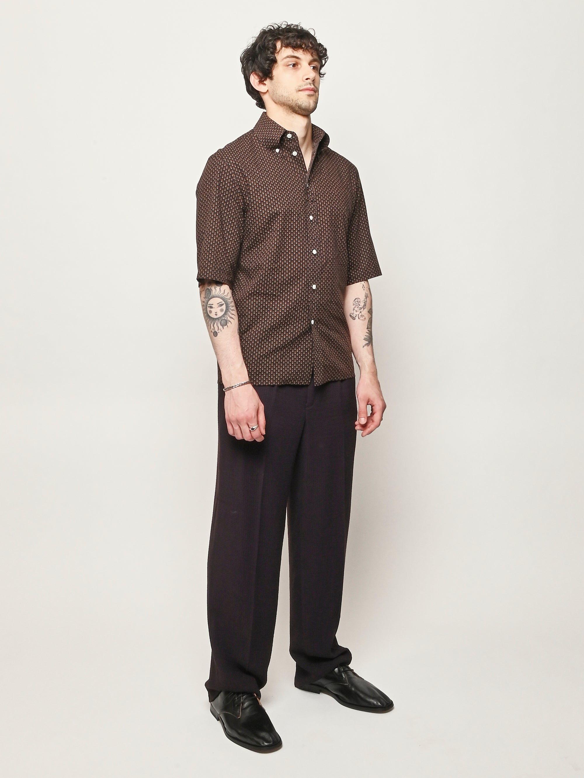 Brown/Tobacco Short Sleeve Shirt