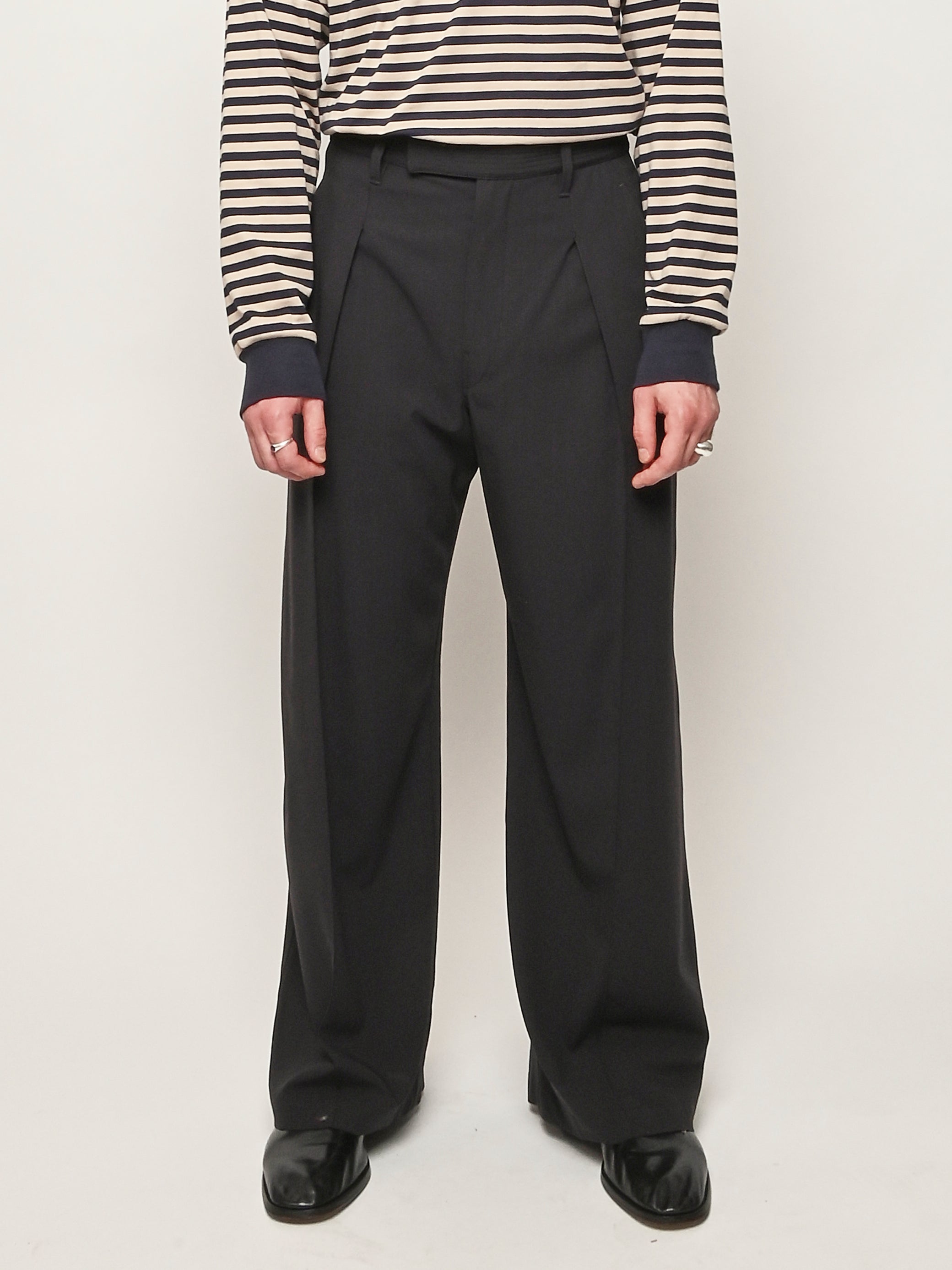 LEMAIRE Pants Pleat One LEMAIRE 【gmichaelg】 - May Frances – Pants Pleat Single Onyx パンツ